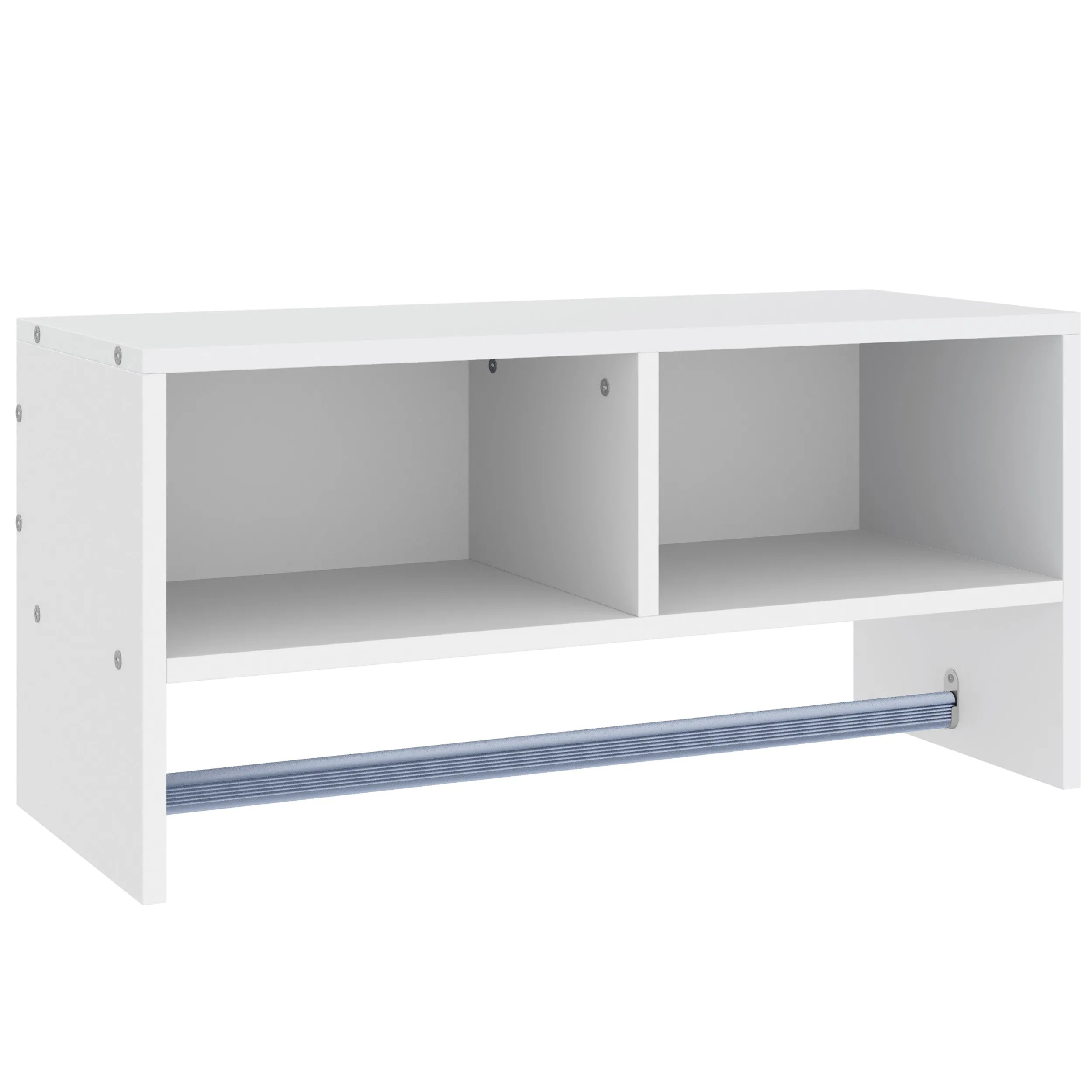 Wall Mounted Coat Hanger Hooks Rack Stand Rail Storage Shelf White Hallway Coat Rack Hanging Coat Organizer