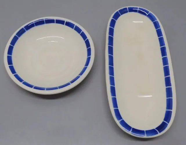 -1 PORTE BROSSE ou PEIGNE & COUPELLE PORTE SAVON CERAMIQUE KG LUNEVILLE  D