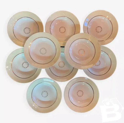 10 Assiettes vintage Gien