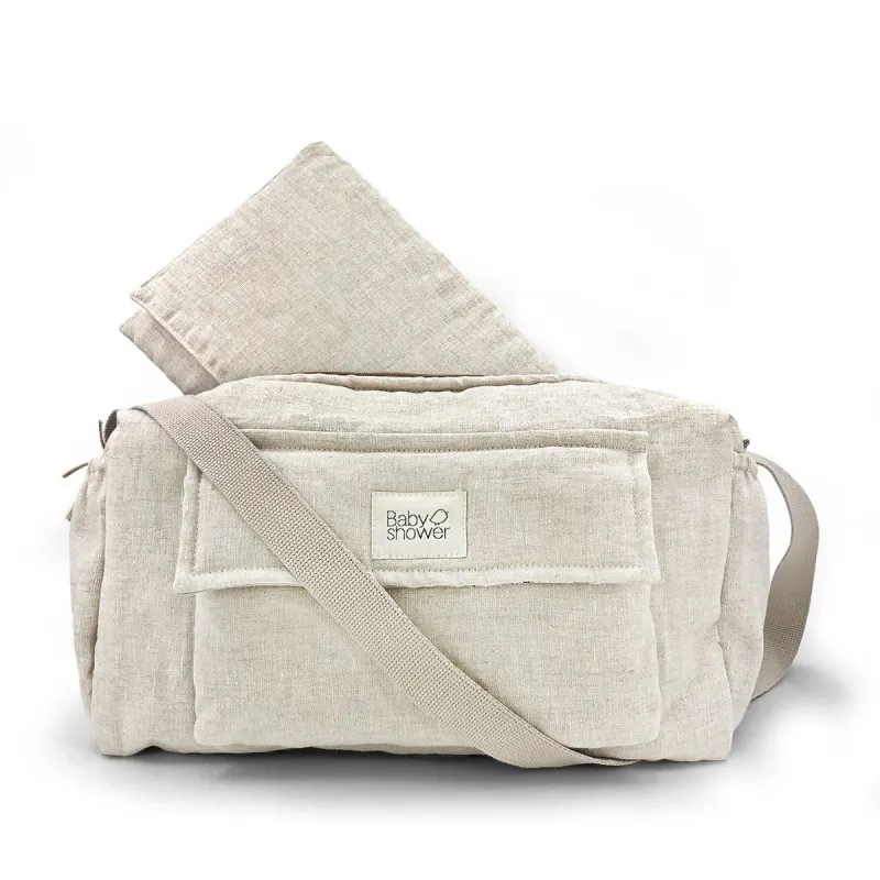 100% linen camila stroller bag