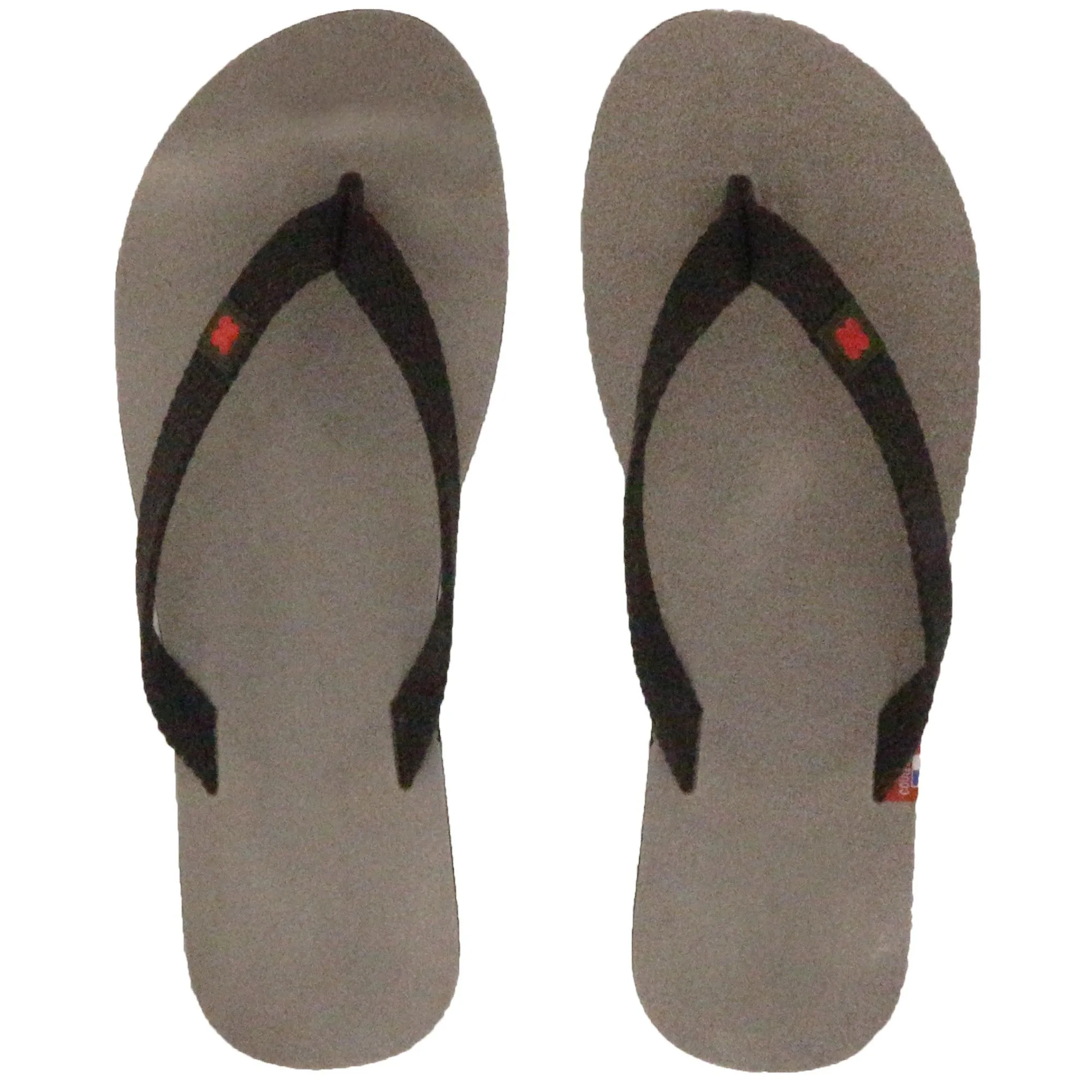 Tong en cuir velours de la collection MOOREA taille 46/47 beige Taupe