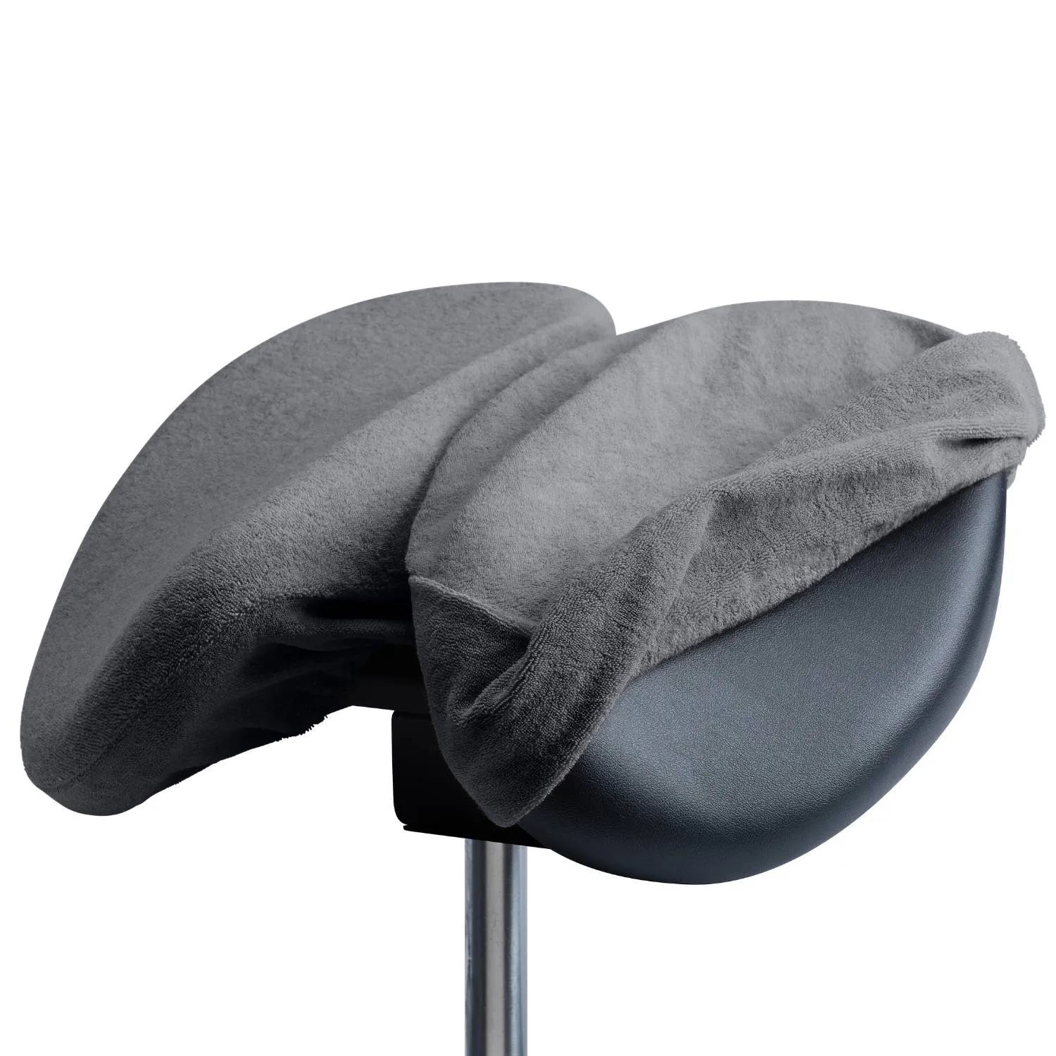 Housse en éponge pour tabouret 2 selles gris