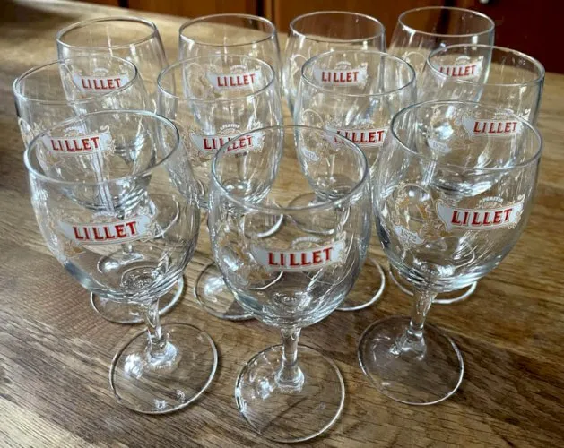 11 verres publicitaires LILLET