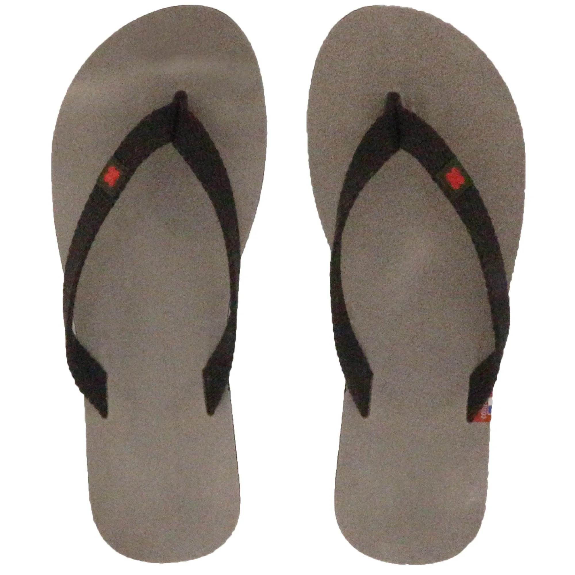 Tong en cuir velours de la collection MOOREA taille 38/39 beige Taupe