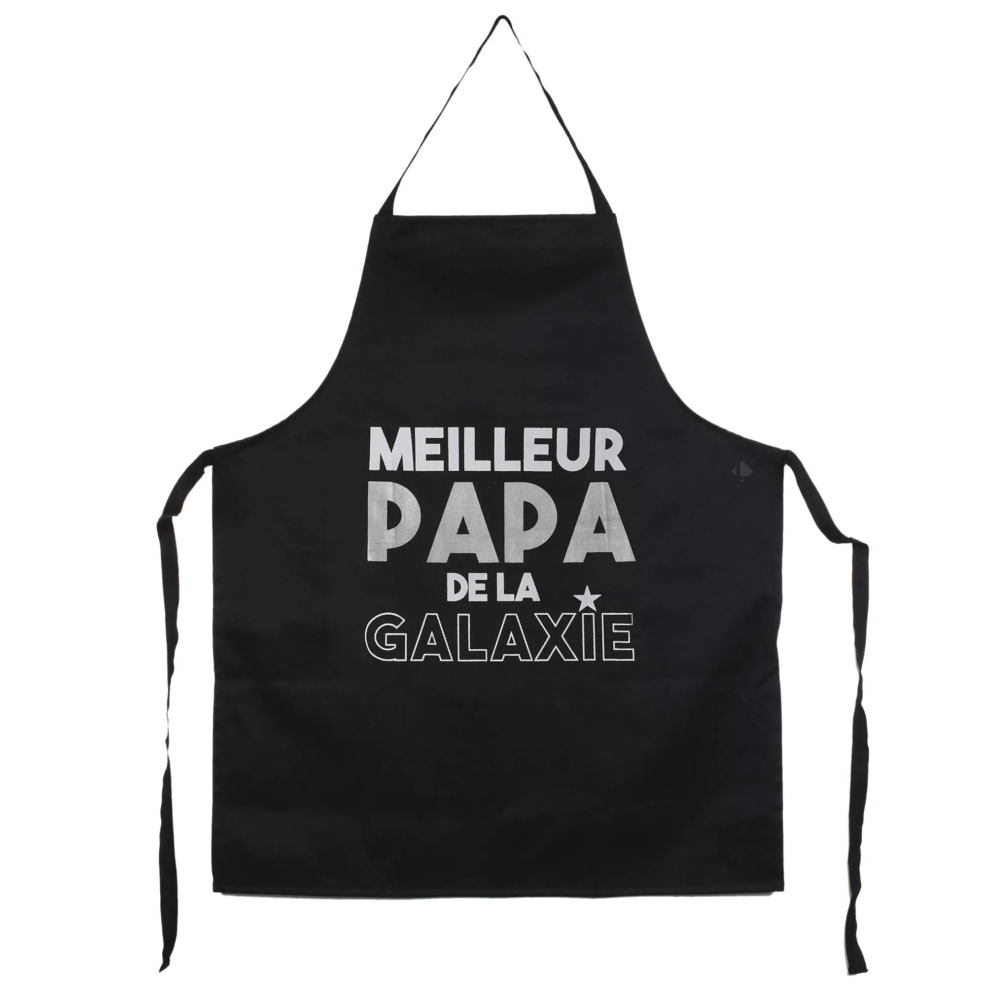 Tablier de cuisine PATERNO noir "Meilleur papa de la galaxie"
