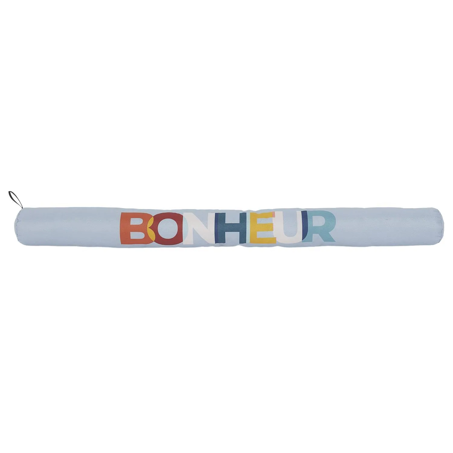 Boudin de porte en polyester avec message collection COLOR bleu
