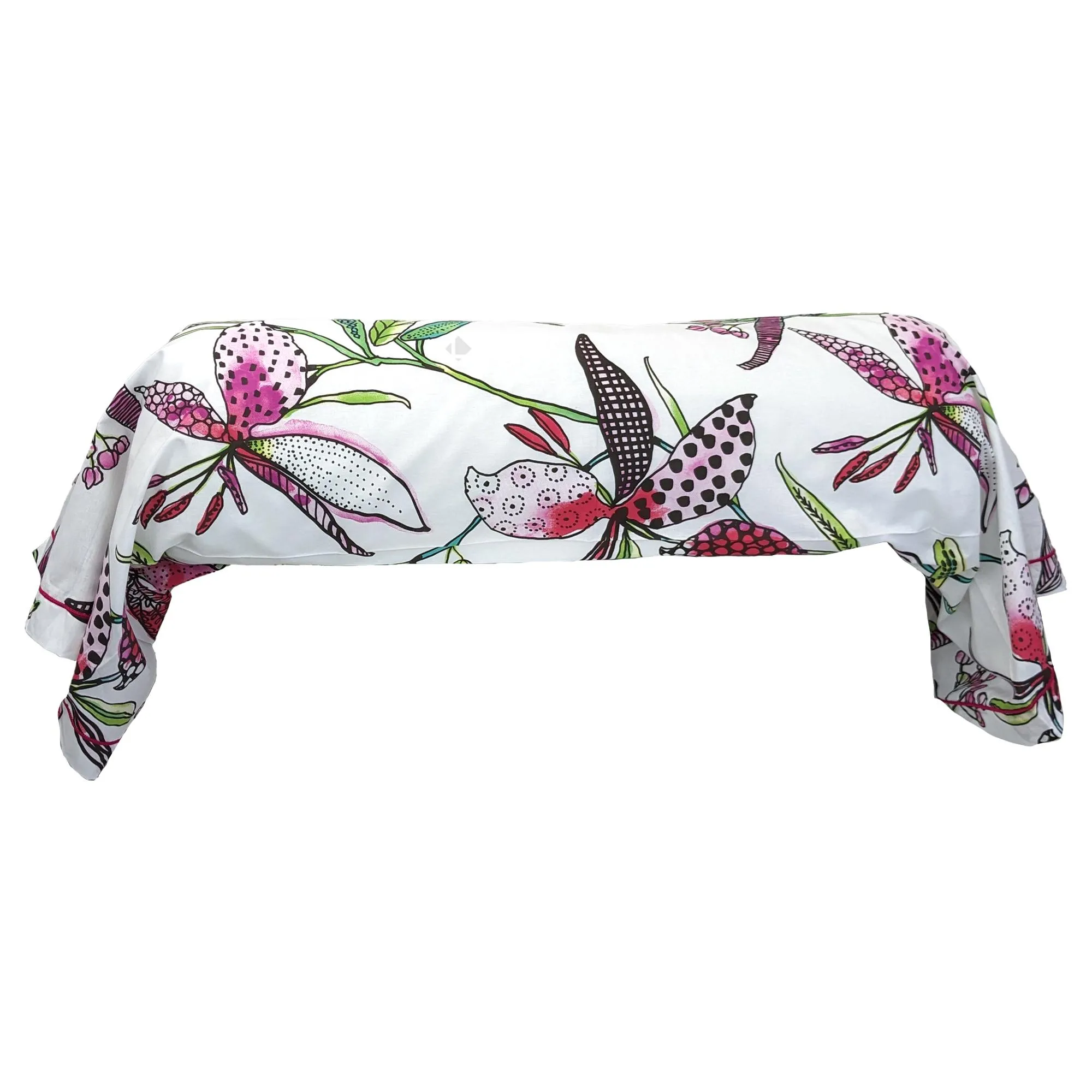 Taie de traversin 200x43 cm coton PÉNÉLOPE Rose