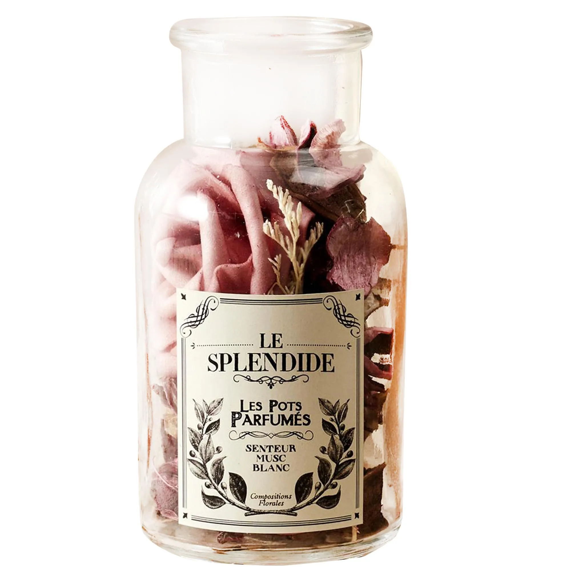 Pot pourri LES POTS PARFUMES "Le Splendide" rose senteur musc blanc