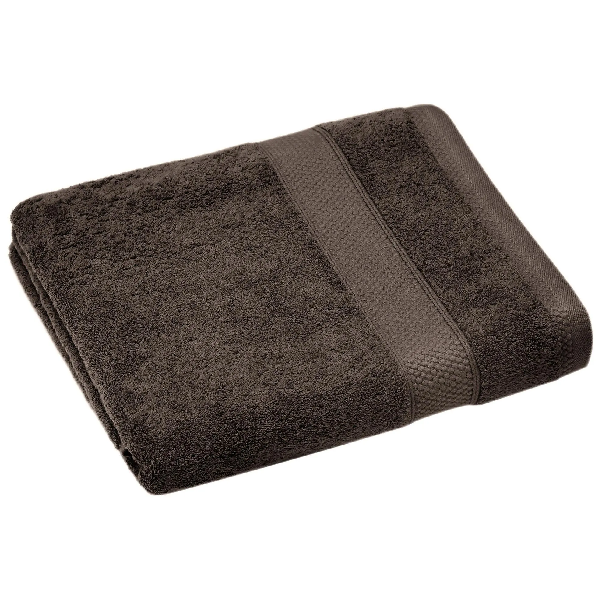Serviette de toilette coton 550 g/m2 50x90 cm NAÏA marron Café