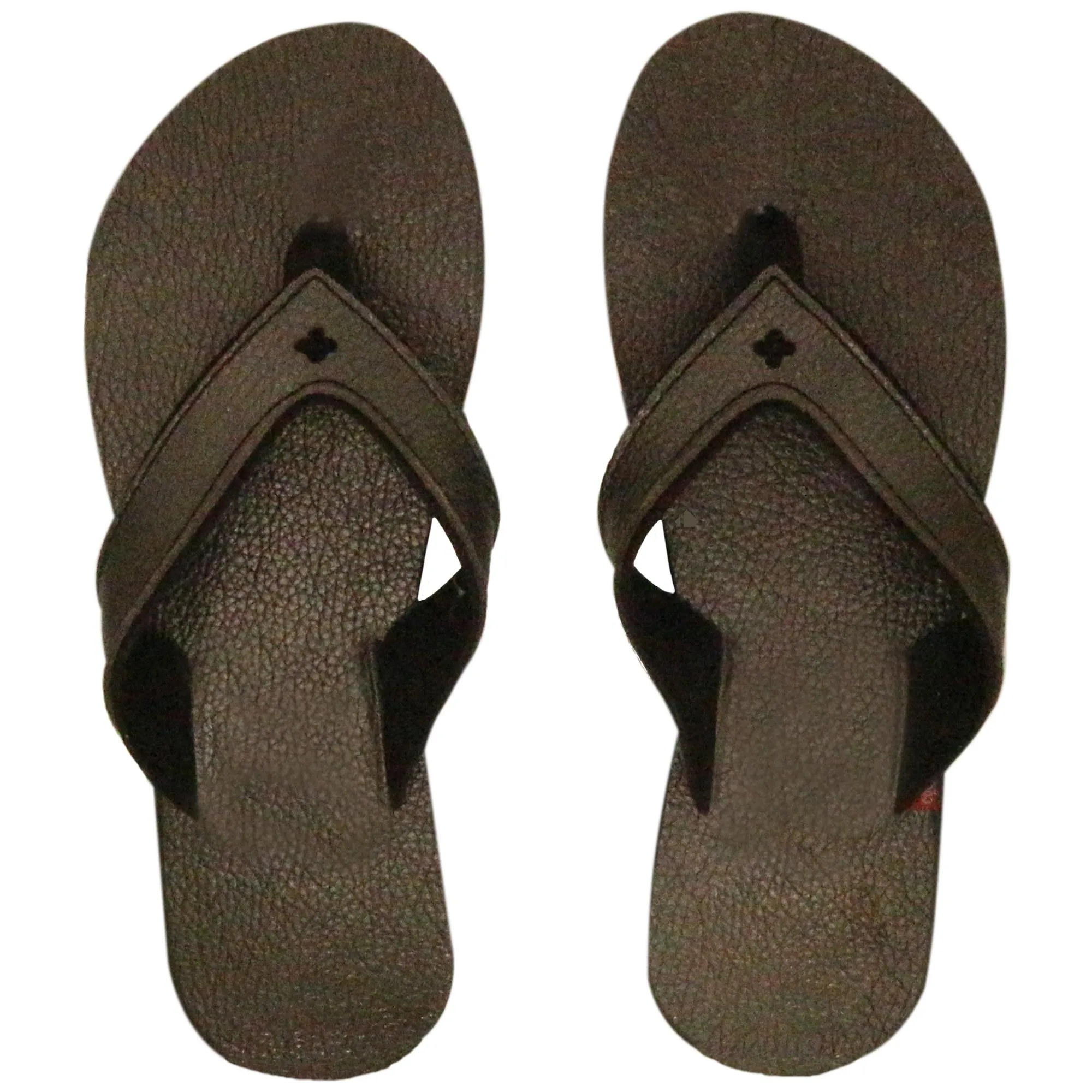 Tong en cuir métallisé de la collection PIANA taille 34/35 Bronze