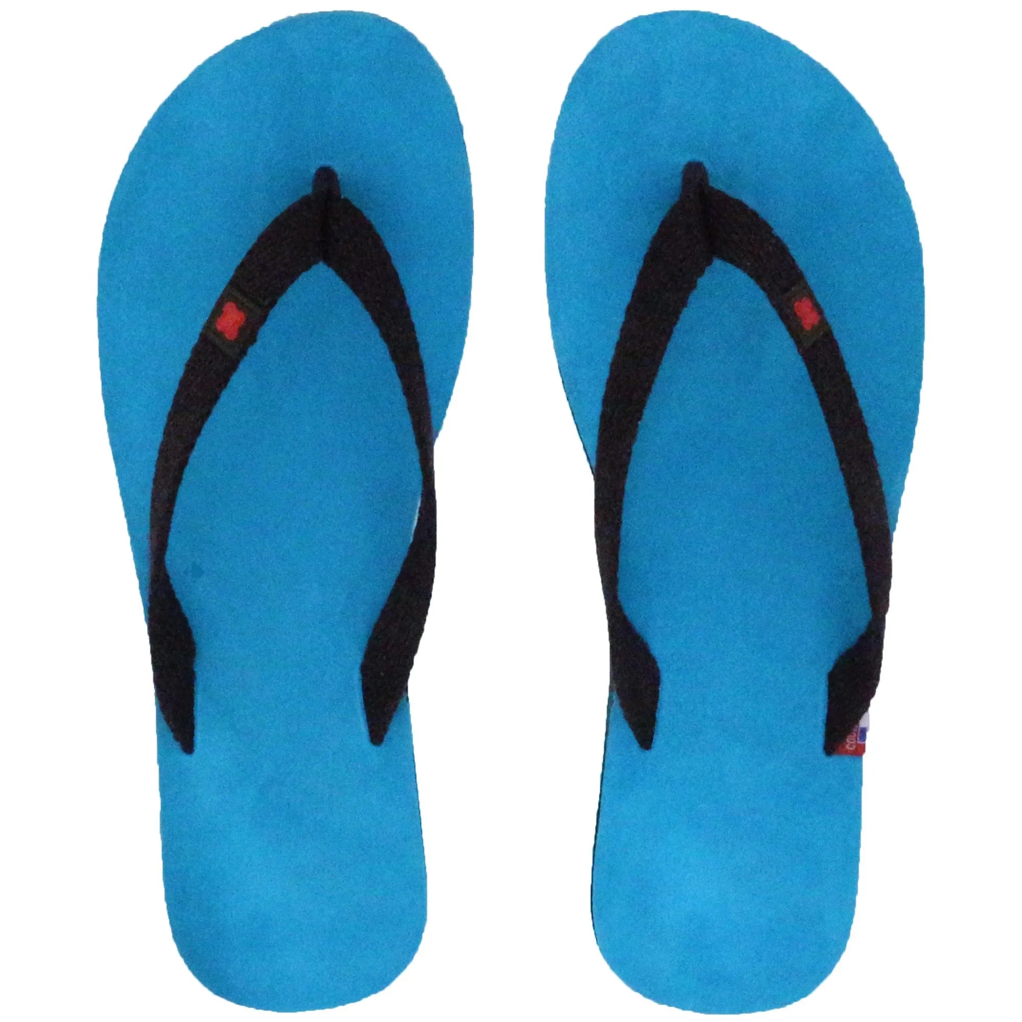 Tong en cuir velours MOOREA taille 44/45 bleu Turquoise