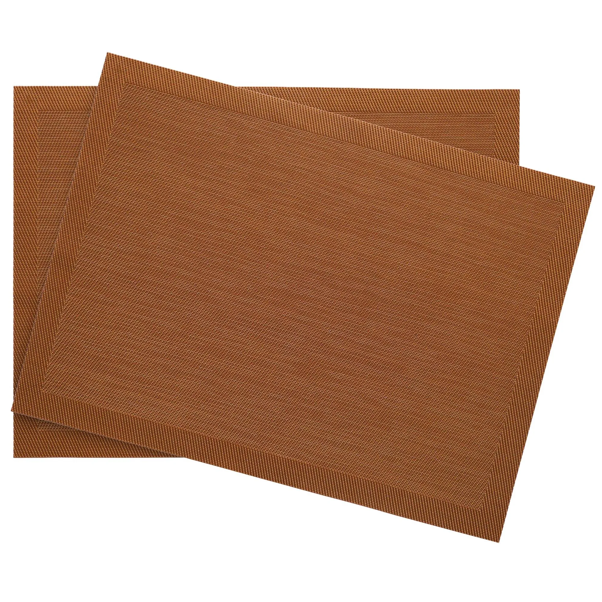 Lot de 2 sets de table synthétique 33x46 cm TAKAO marron Terre cuite