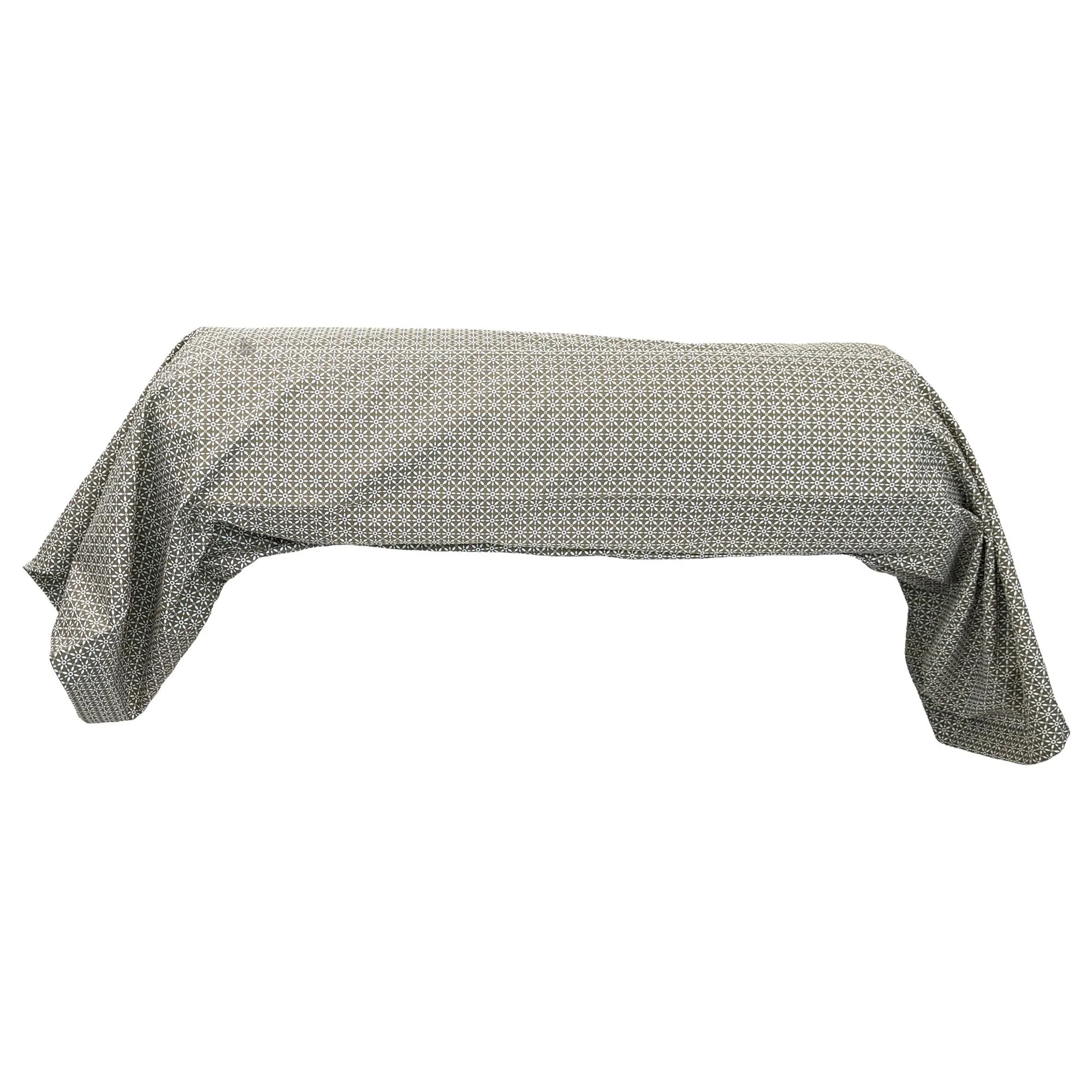 Taie de traversin 240x43 cm percale coton longues fibres GABIN marron