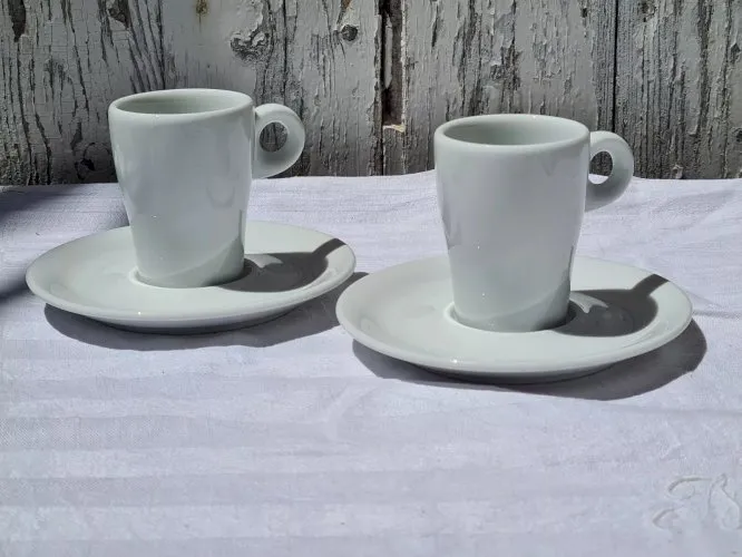 2 tasses Et Sous Tasses À Café, Expresso Pillivuyt Bistrot