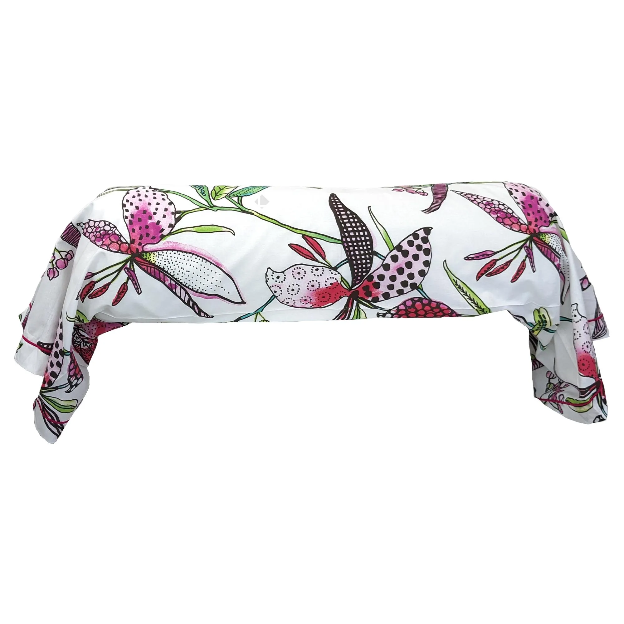 Taie de traversin 240x43 cm coton PÉNÉLOPE Rose