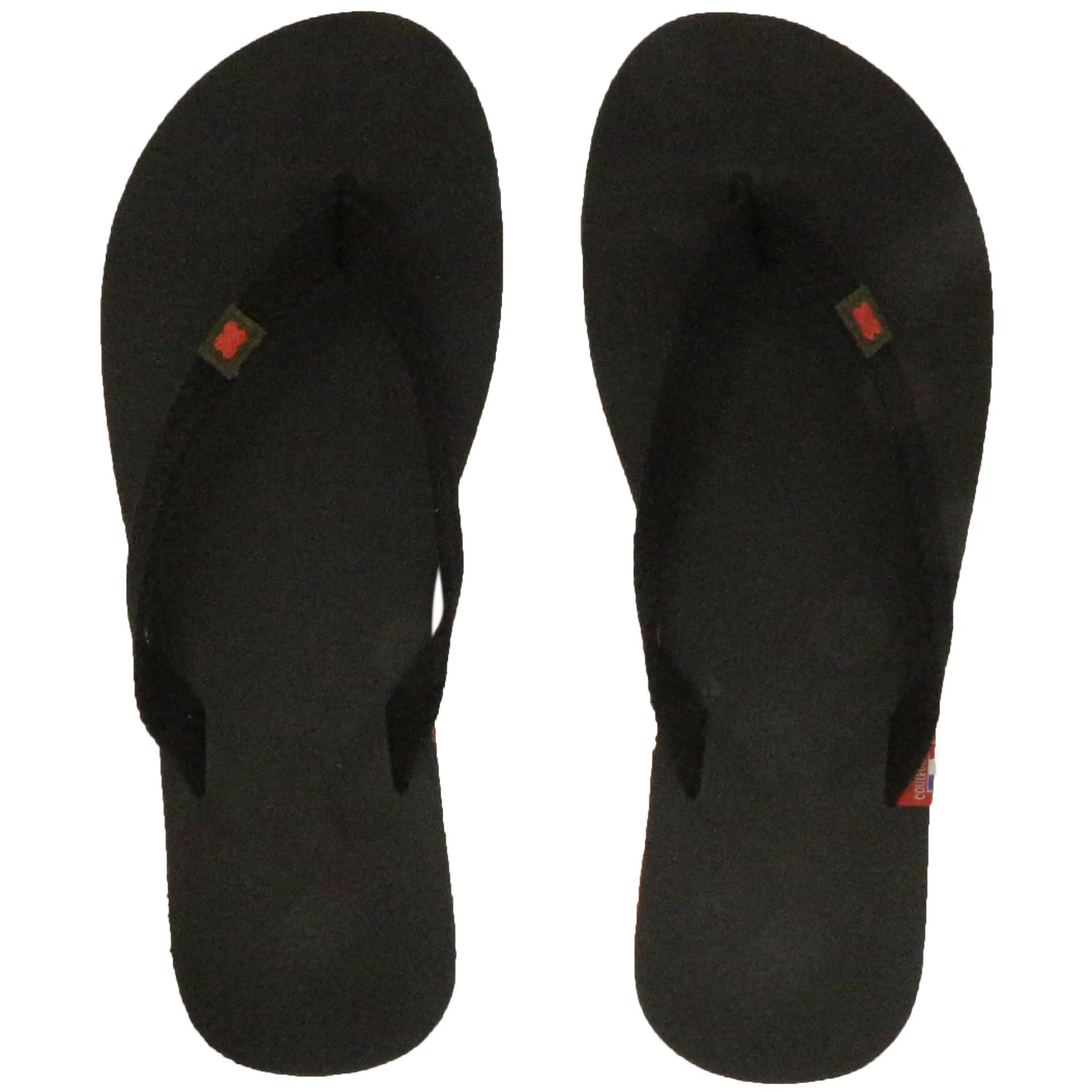 Tong en cuir velours de la collection MOOREA taille 40/41 Noir