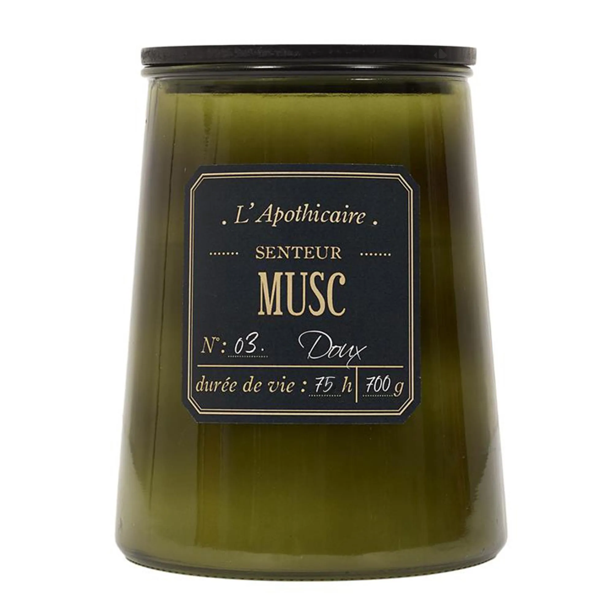 Bougie parfumée ALCHIMISTE senteur musc