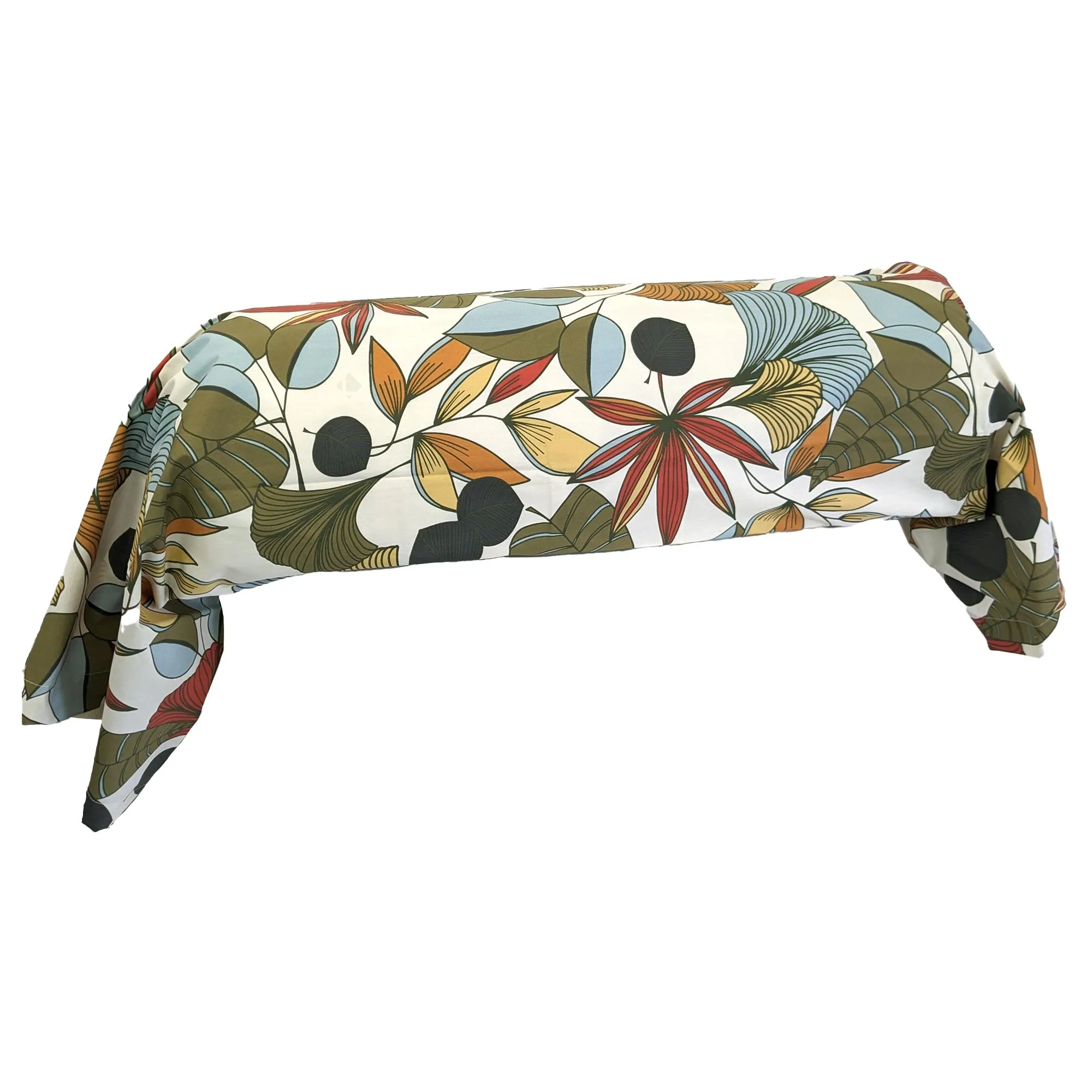 Taie de traversin 43X200 cm percale 100% coton CASCADE vert Sauge