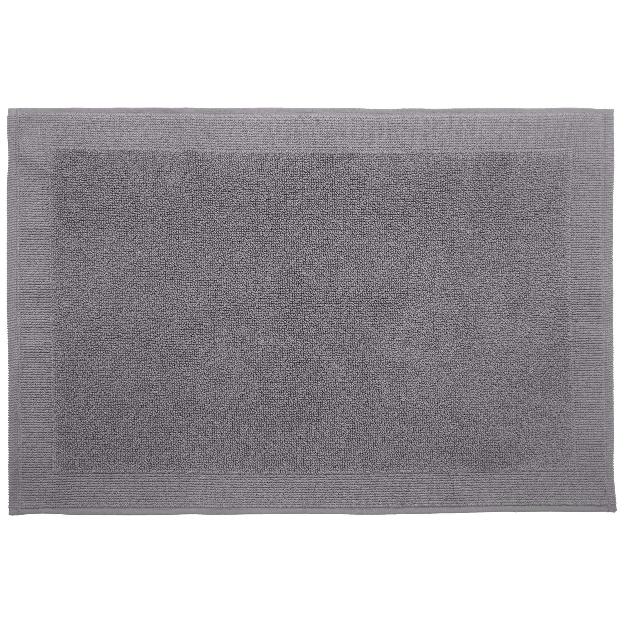 Tapis de bain 1350 g/m² 50x70 cm BAMAKO 100% coton gris Brume
