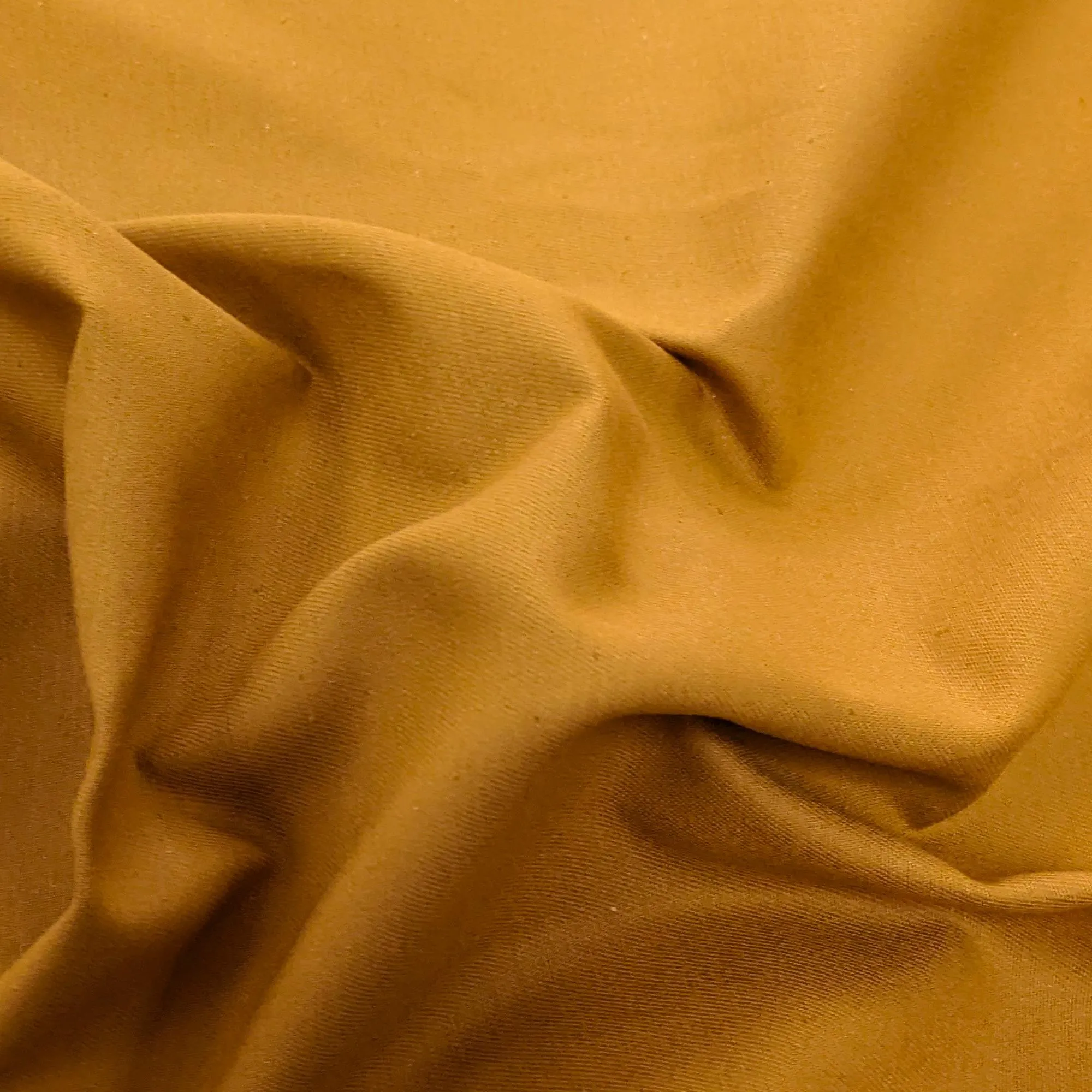 Tissu coton cretonne unie 310 g/m² SERGE jaune peanut