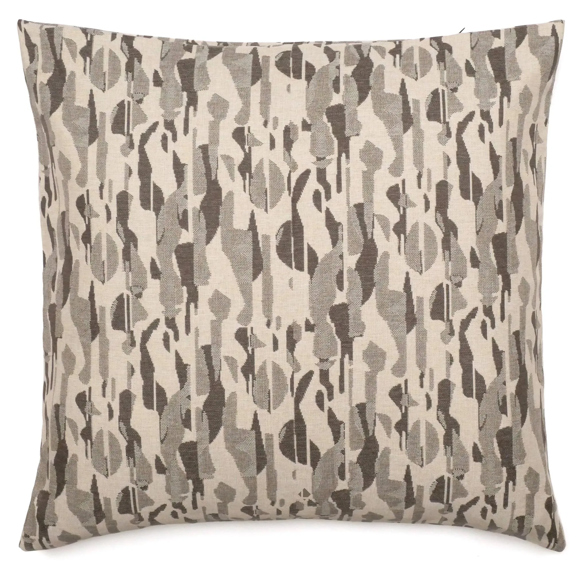 Housse de coussin 62x62 cm collection KALYMNOS tissu oléfine vert chanvre