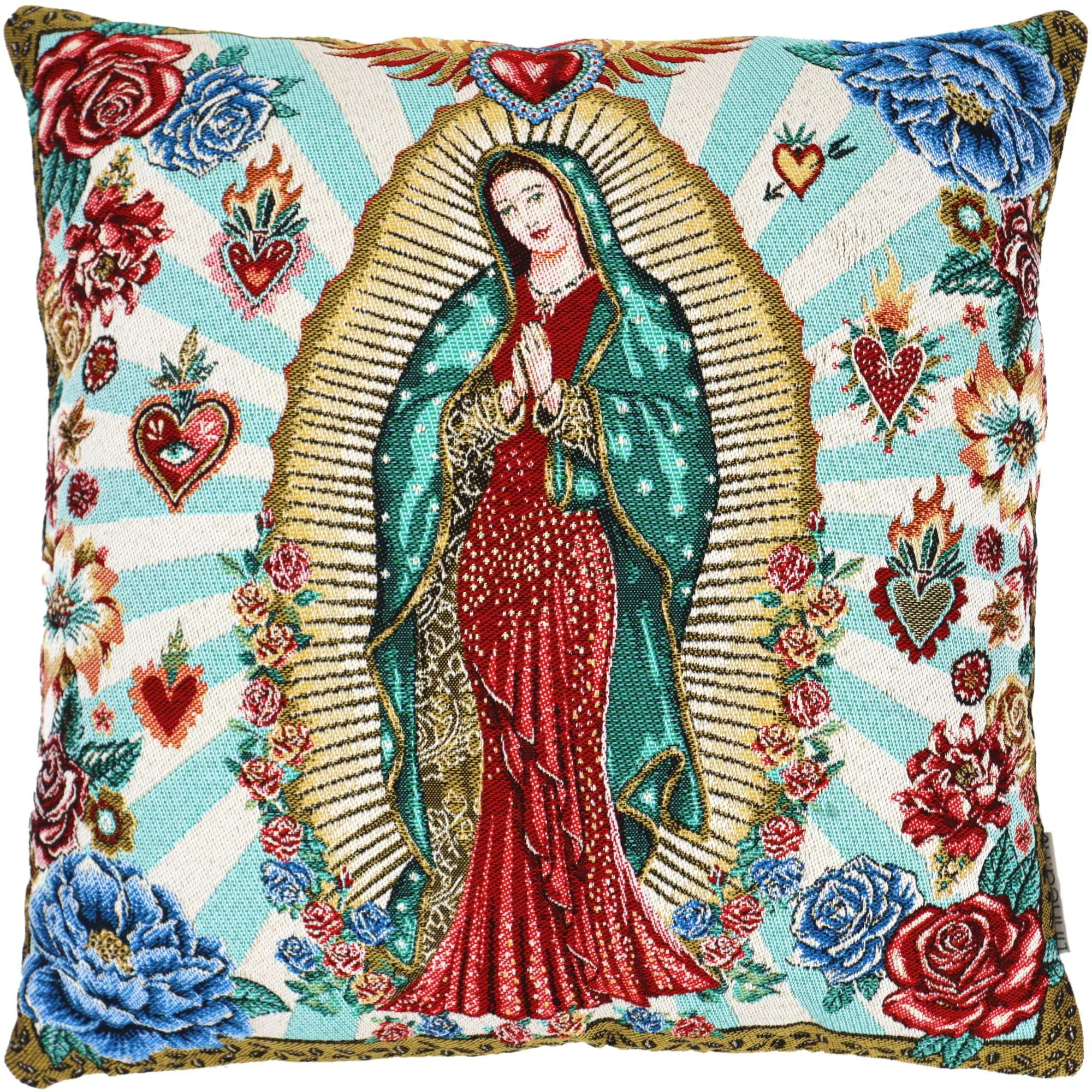 Housse de coussin 45x45 cm GUADALUPE Vert