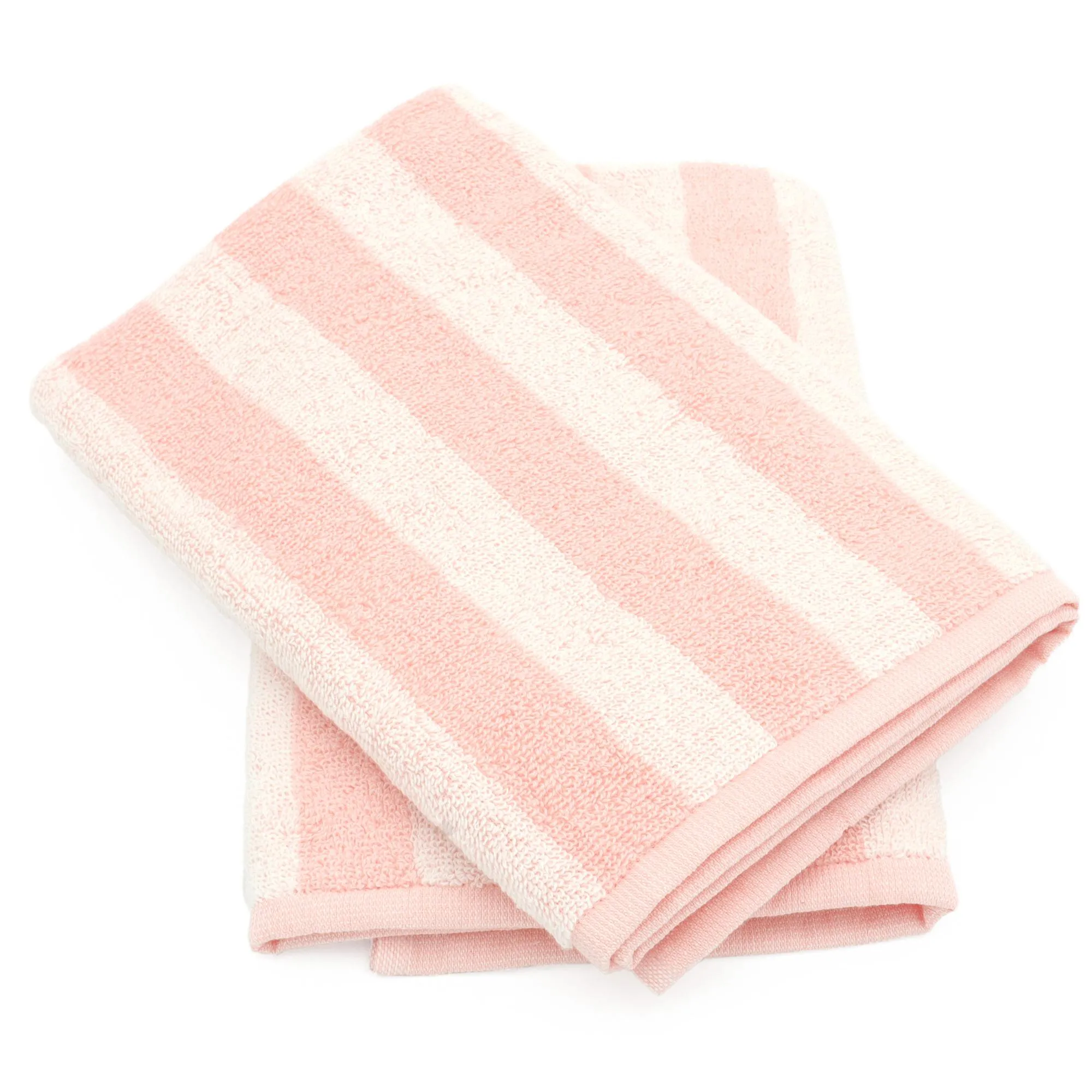 Lot de 2 torchons de cuisine éponge 50x50 cm coton PAT II rose