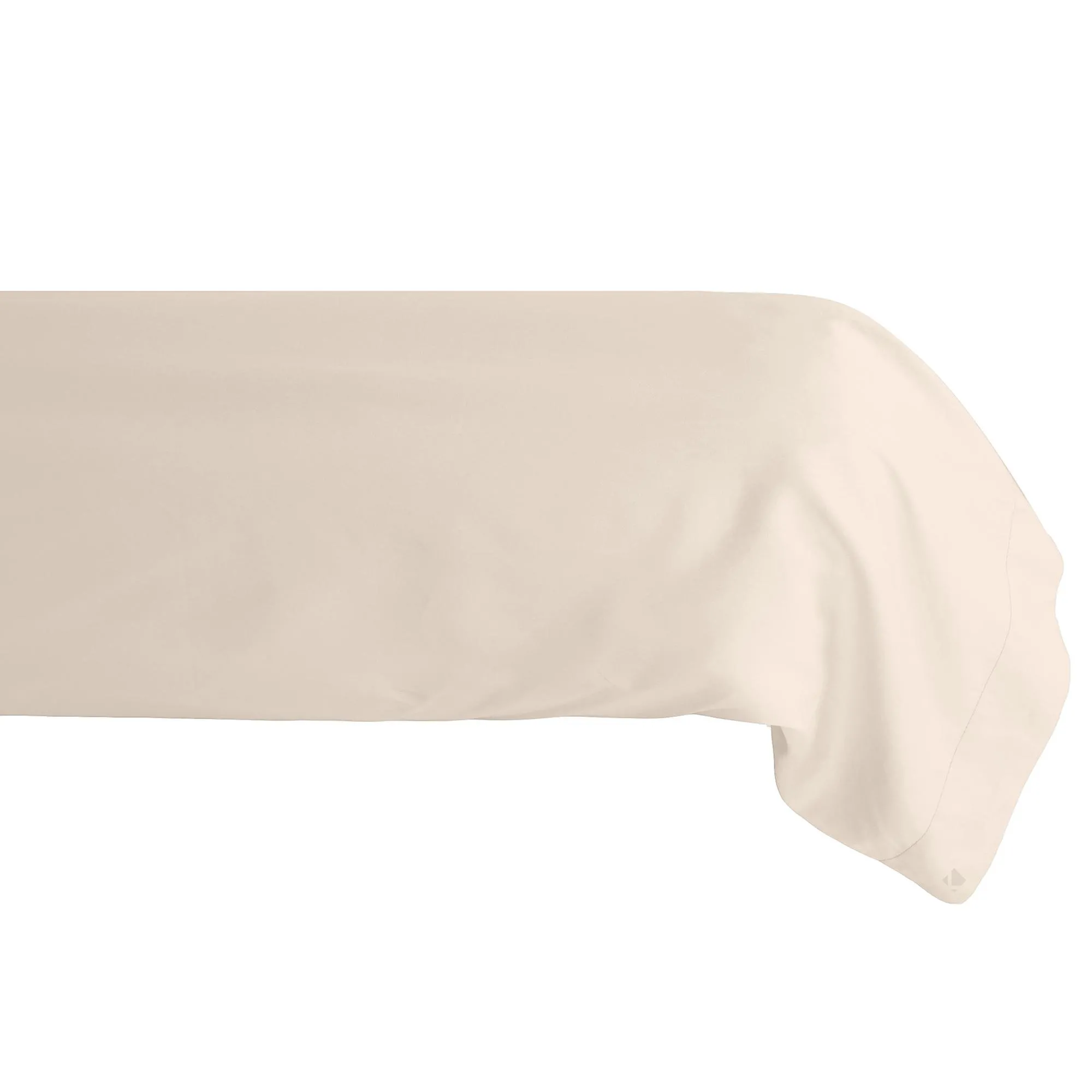 Taie de traversin 43x190 cm percale de coton MANOIR blanc Naturel