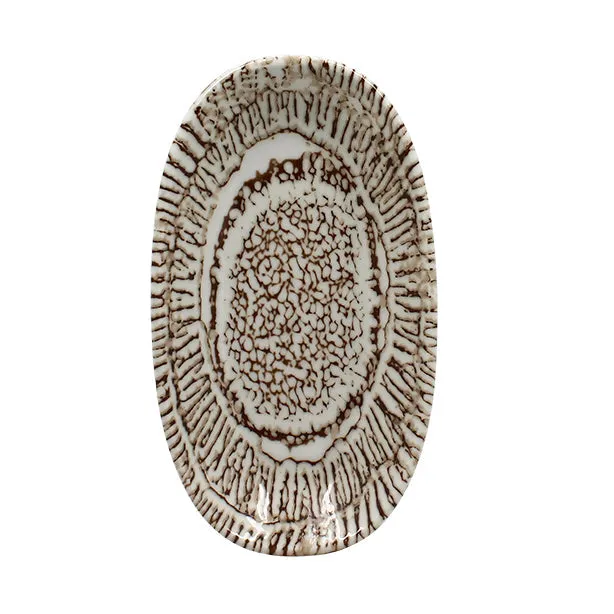 ASSIETTE OVALE LODGE
18.5X10.5CM EN
PORCELAINE