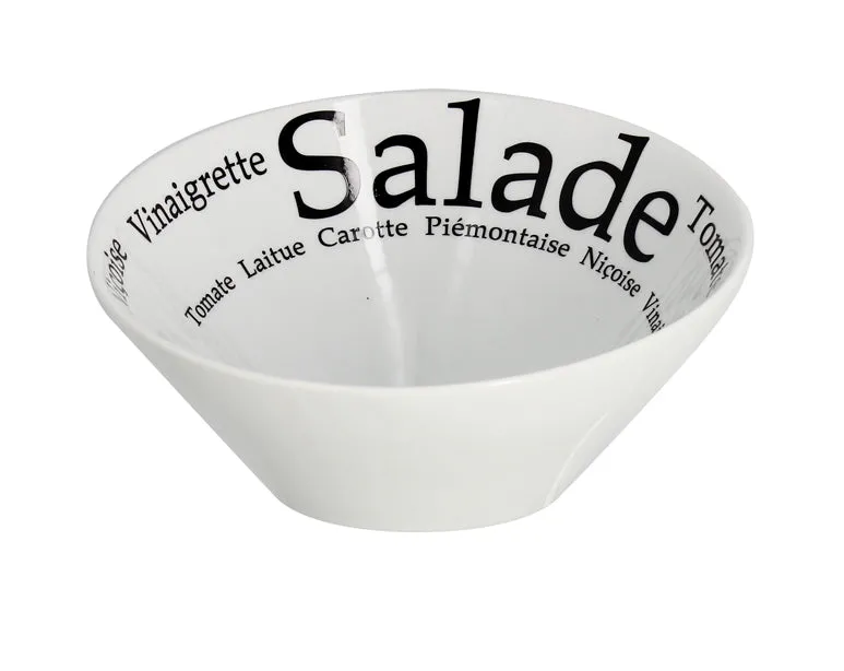 ASSIETTE A SALADE PORCEL
19CM AVEC INSCRIPTIONS