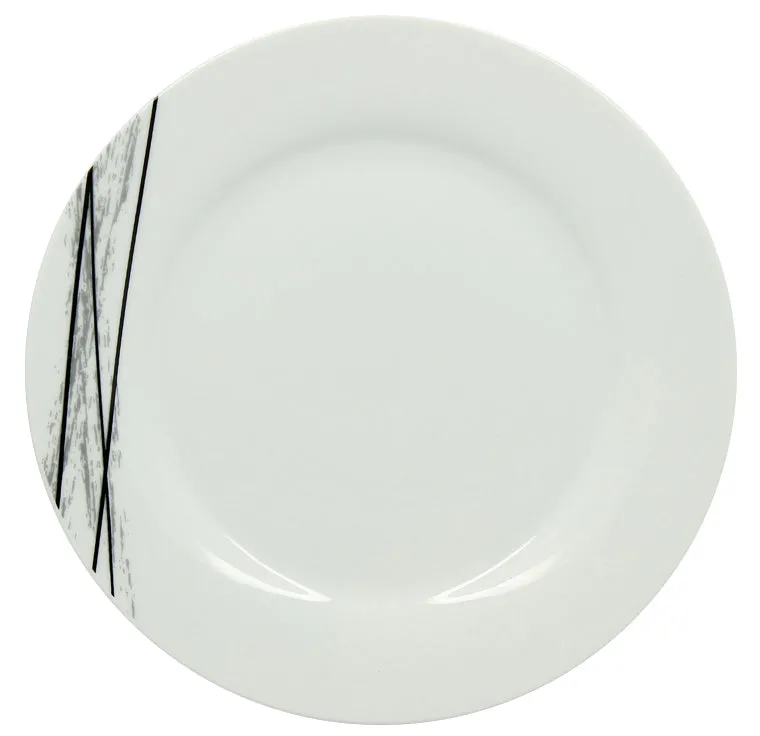 ASSIETTE PLATE CARBONE
27CM EN PORCELAINE
BLANC