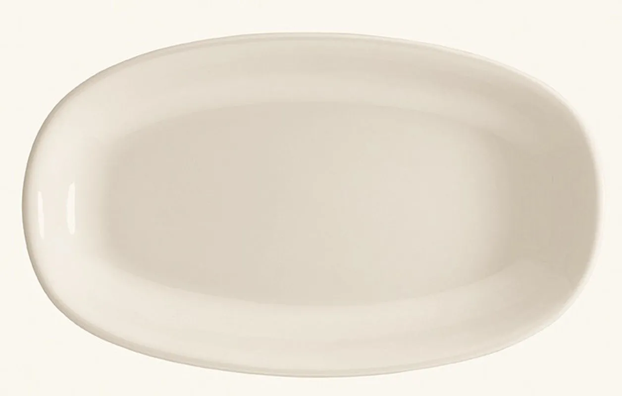 ASSIETTE OVALE GOURMET
29X17CM PORCELAINE
