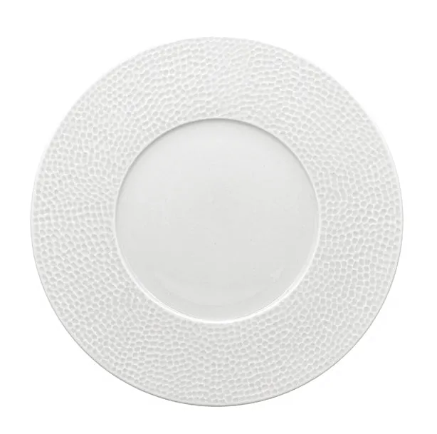 ASSIETTE PLATE MARTELÉ
27CM EN PORCELAINE
BLANCHE