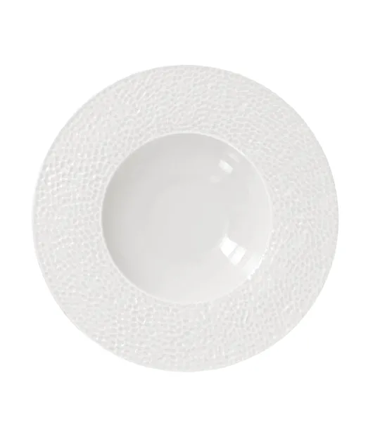 ASSIETTE CREUSE
MARTELÉ 23CM PORCELAINE
BLANCHE