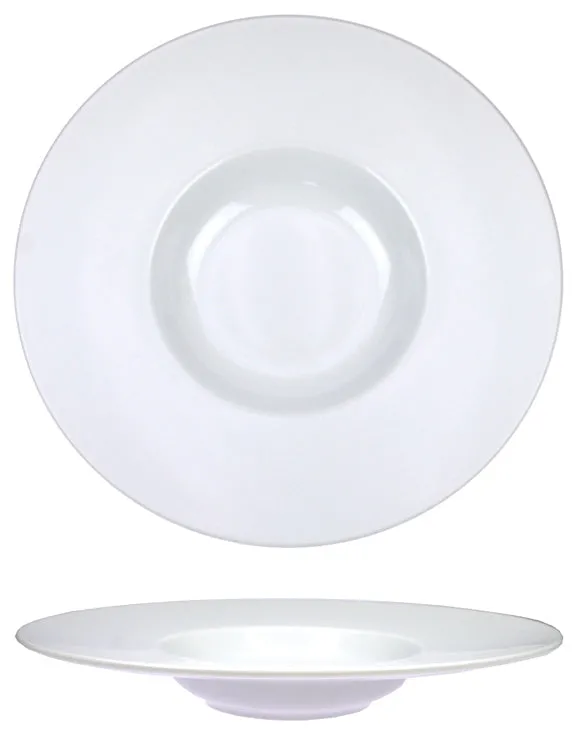 ASSIETTE  GRANDE AILE
PETIT BASSIN Ø27CM ROMA
PORCELAINE BLANCHE