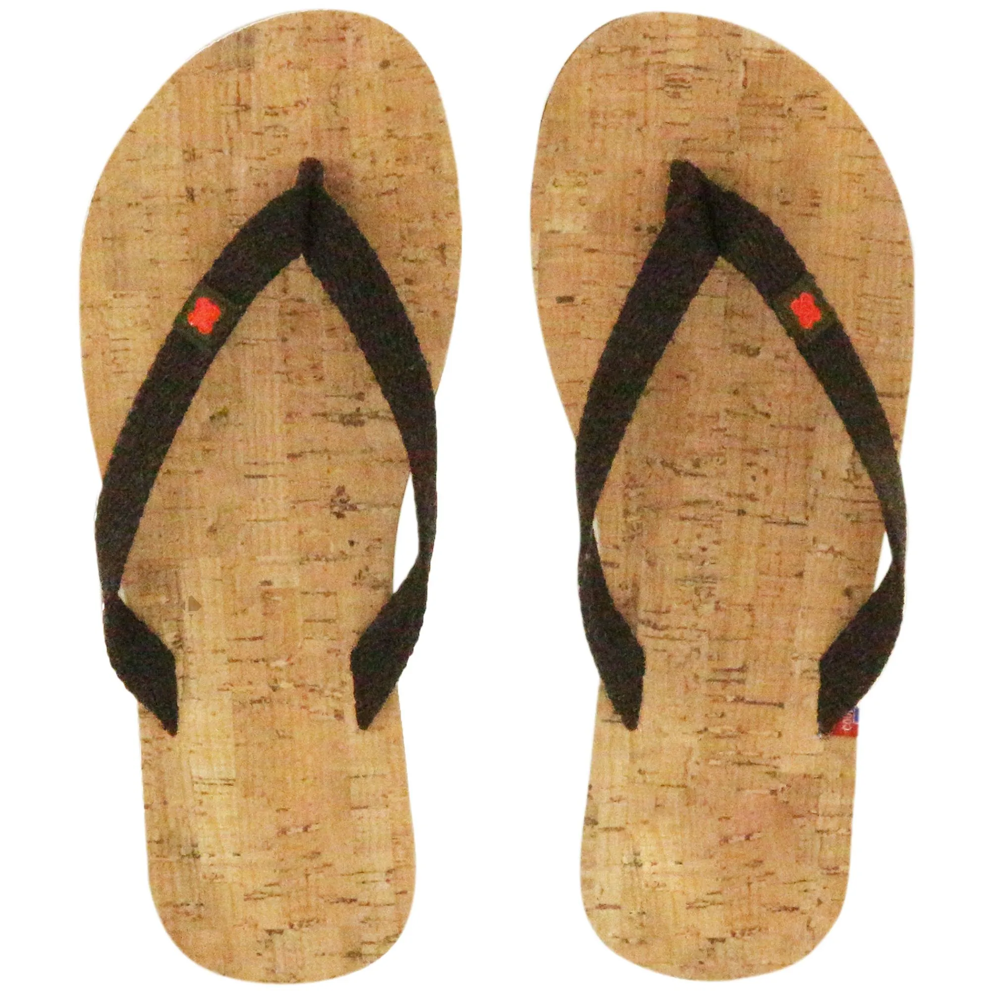 Tong en liège et bride en coton recyclé MOOREA 34/35 marron Chocolat