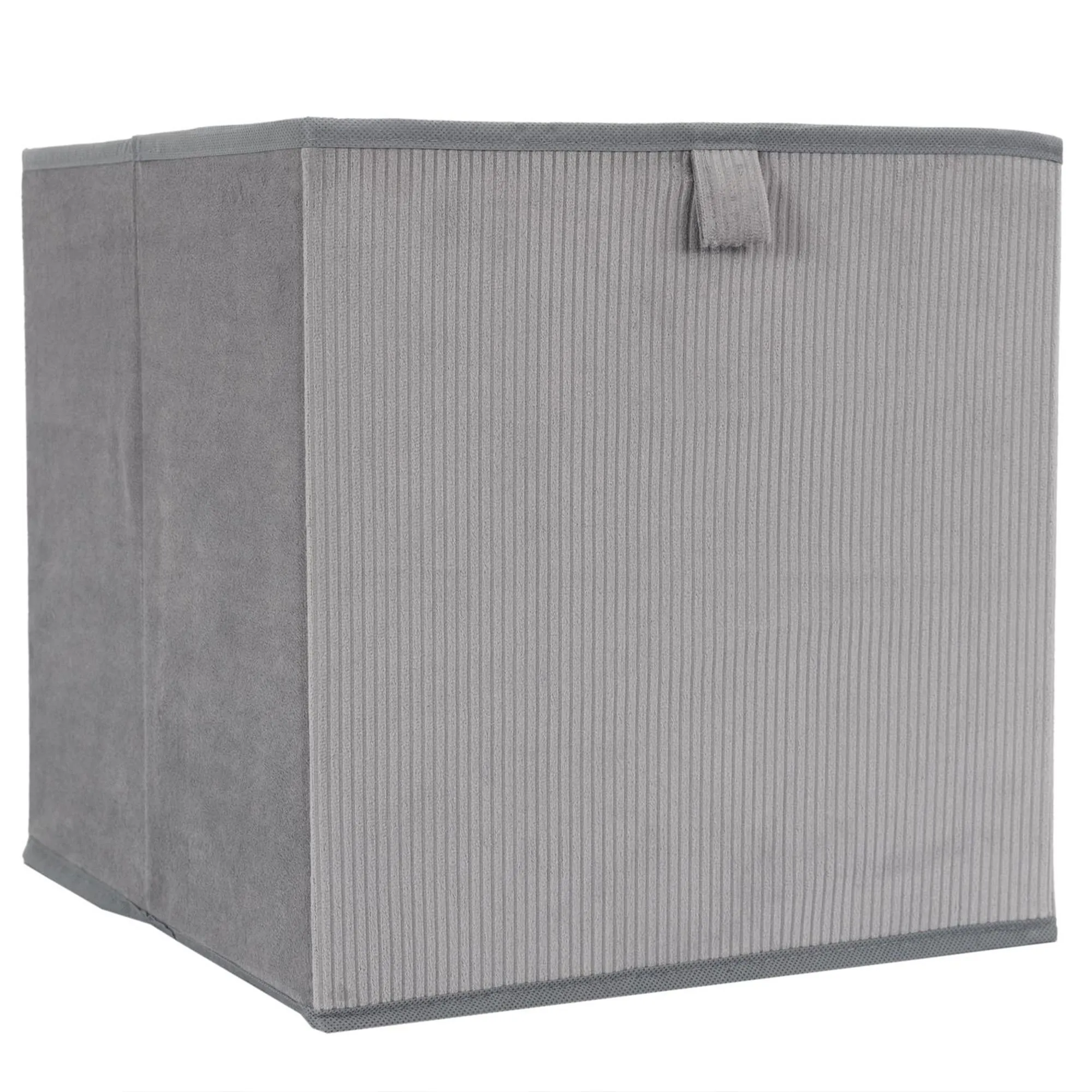 Cube de rangement décoratif 27 L collection VITALY 30x30x30 cm gris