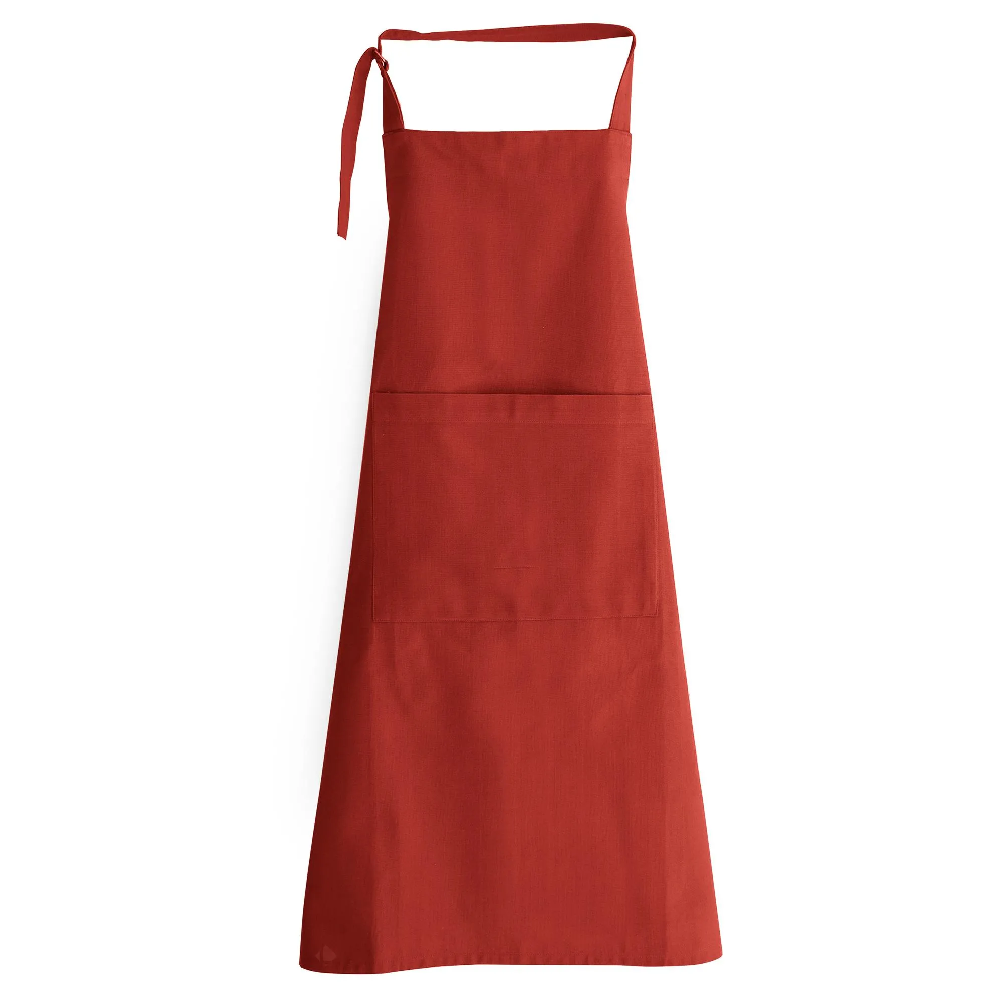 Tablier de cuisine collection YUCO 100% coton 70x90cm rouge tomette