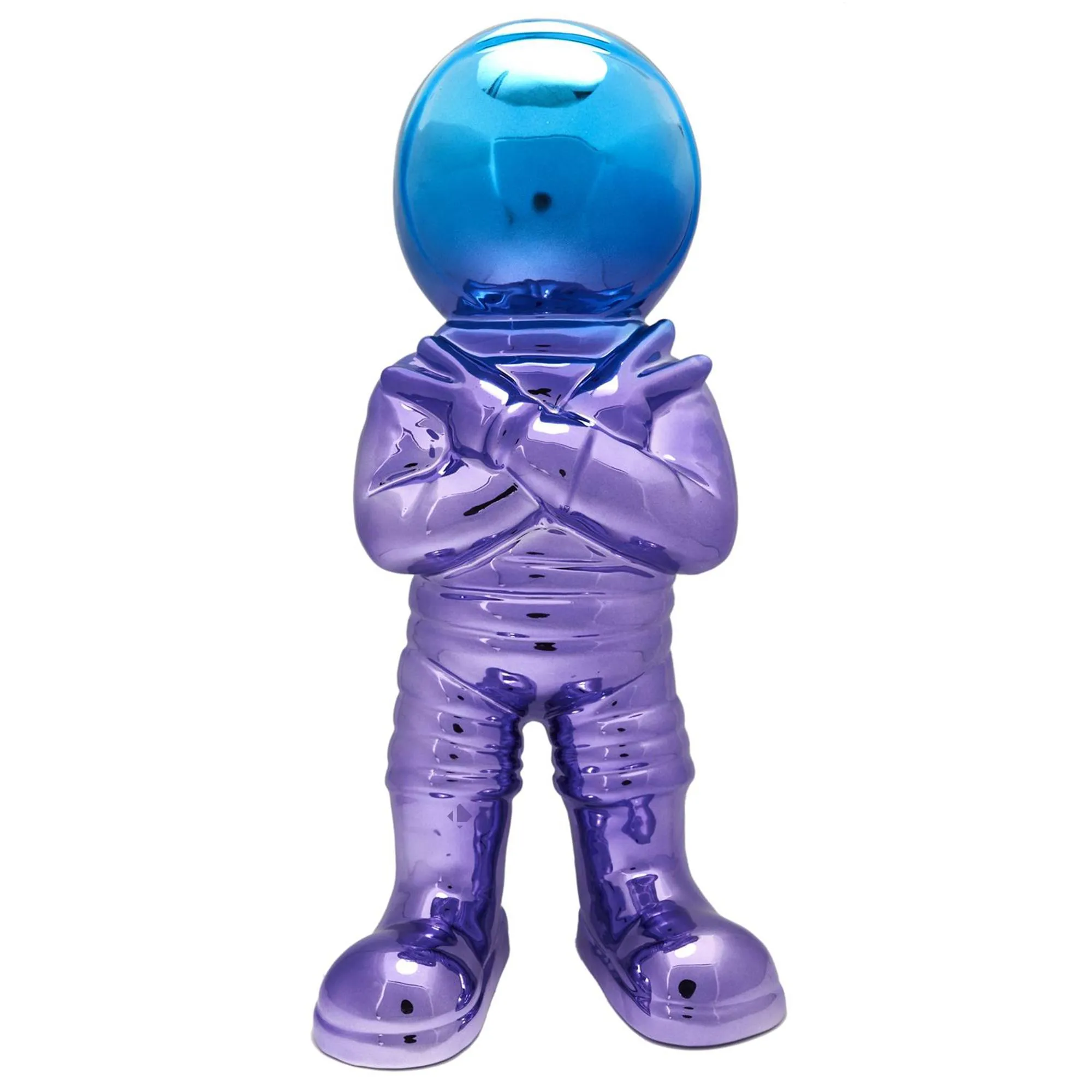 Statue astronaute en céramique collection ASTRONAUTE violet