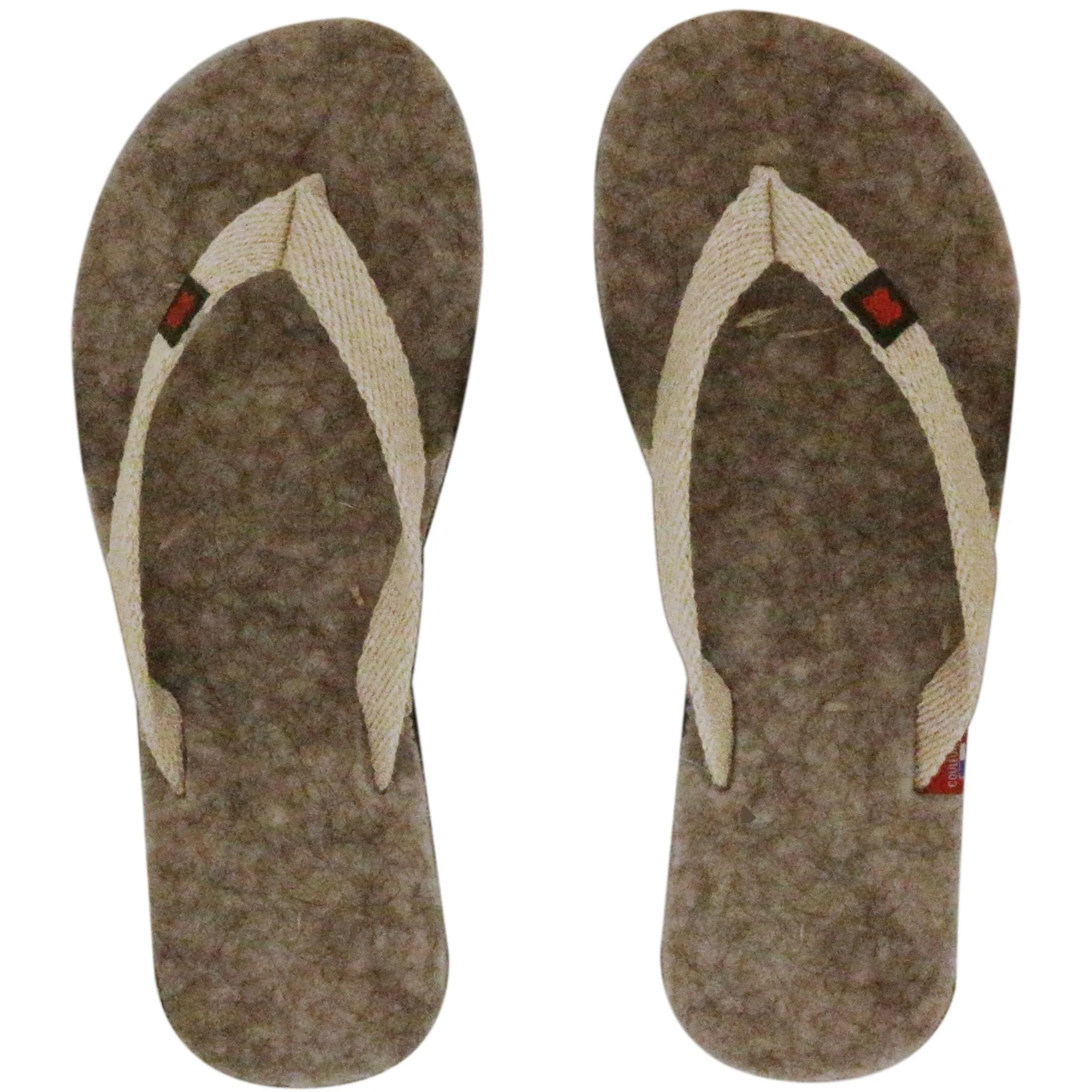 Tong en laine artisanale de la collection GEVAUDAN taille 34/35 Gris