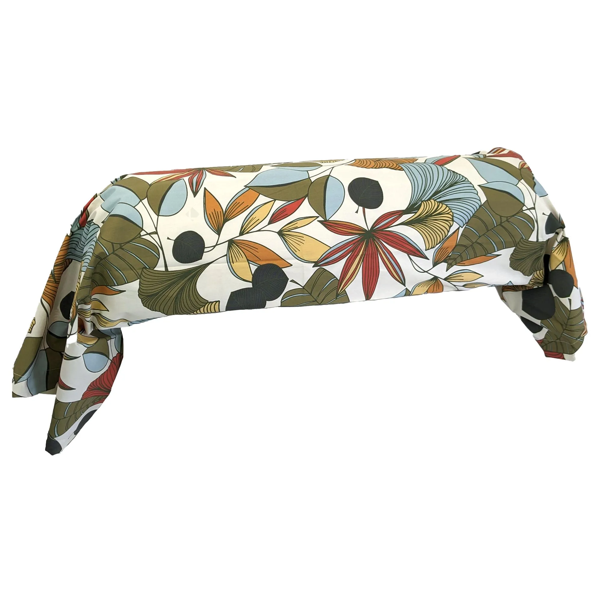 Taie de traversin 43X240 cm percale 100% coton CASCADE vert Sauge