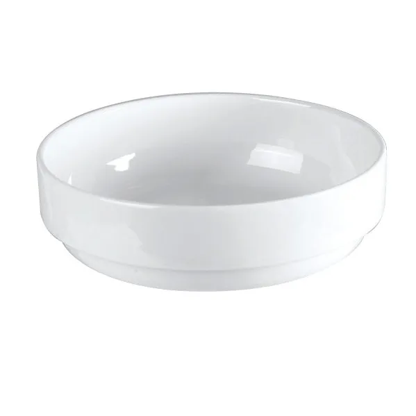 ASSIETTE MULTI USAGES
18X5,5CM EN GRES BLANC