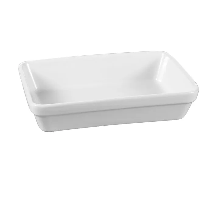 PLAT RECTANGULAIRE 45CL
19X13XHT.4CM EMPILABLE
EN GRÈS BLANC
