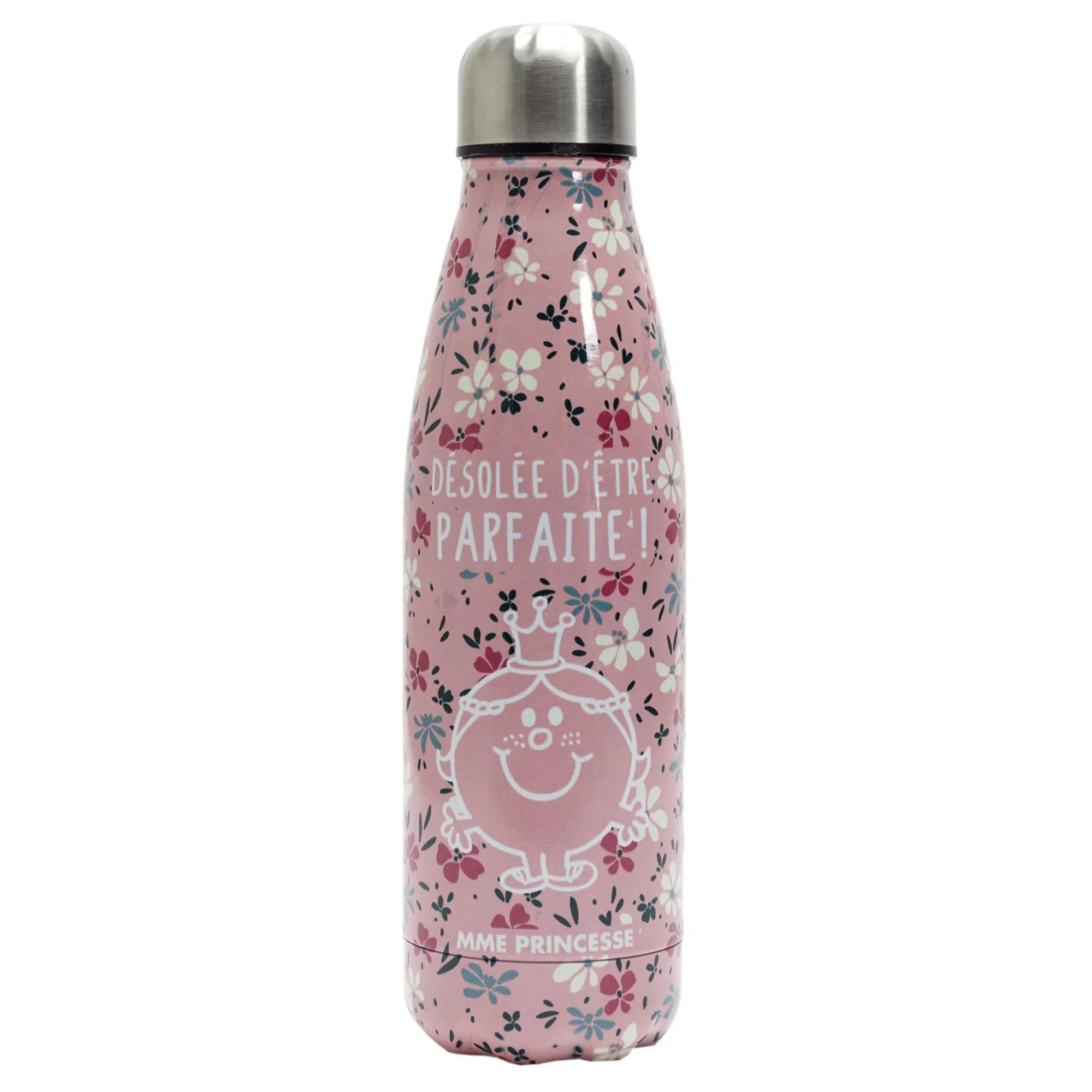 Bouteille isotherme 50 cl motif floral LIBERTY Madame princesse rose