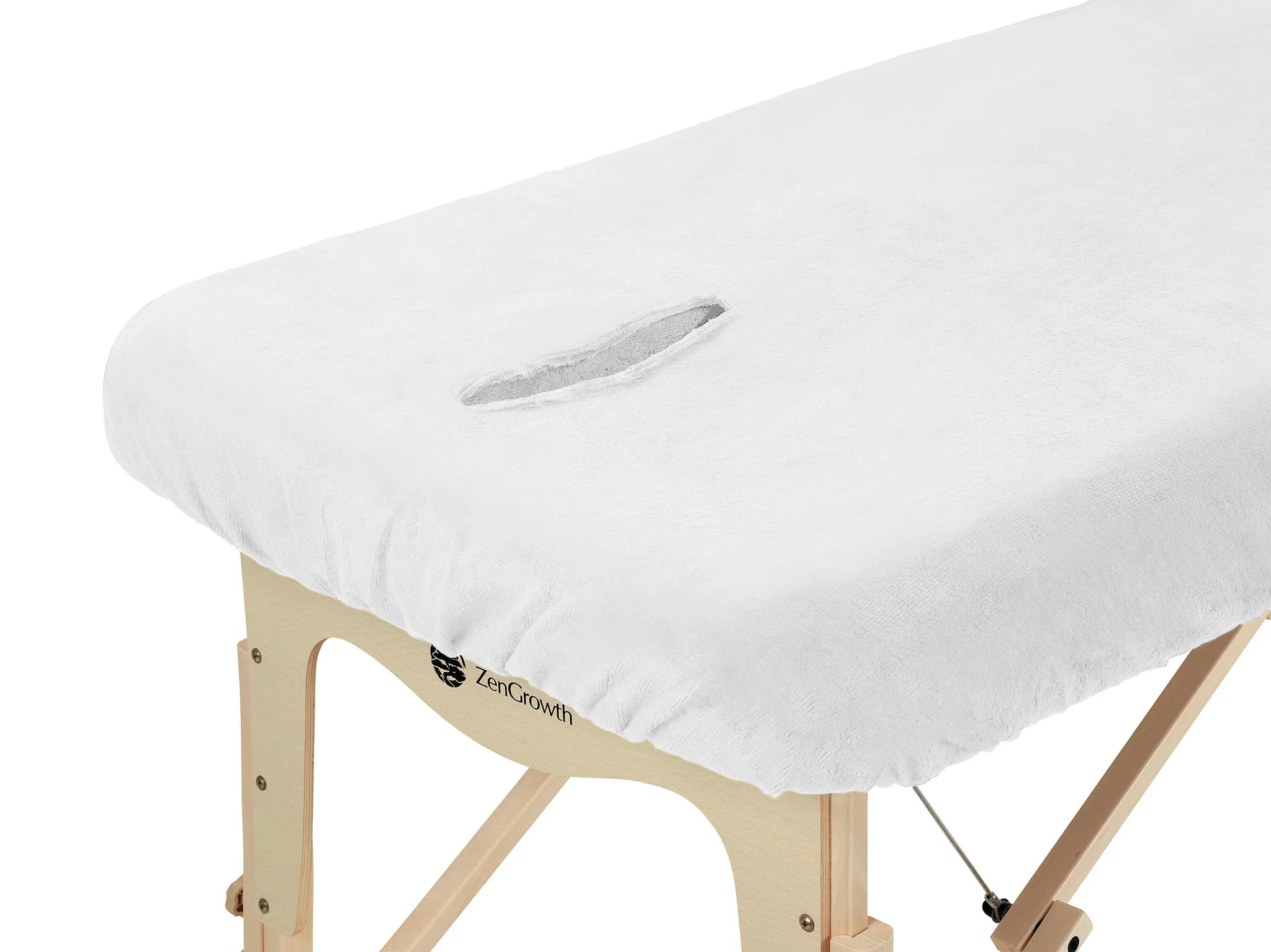 ZenGrowth Serenza housse en microfibre avec trou visage Blanc