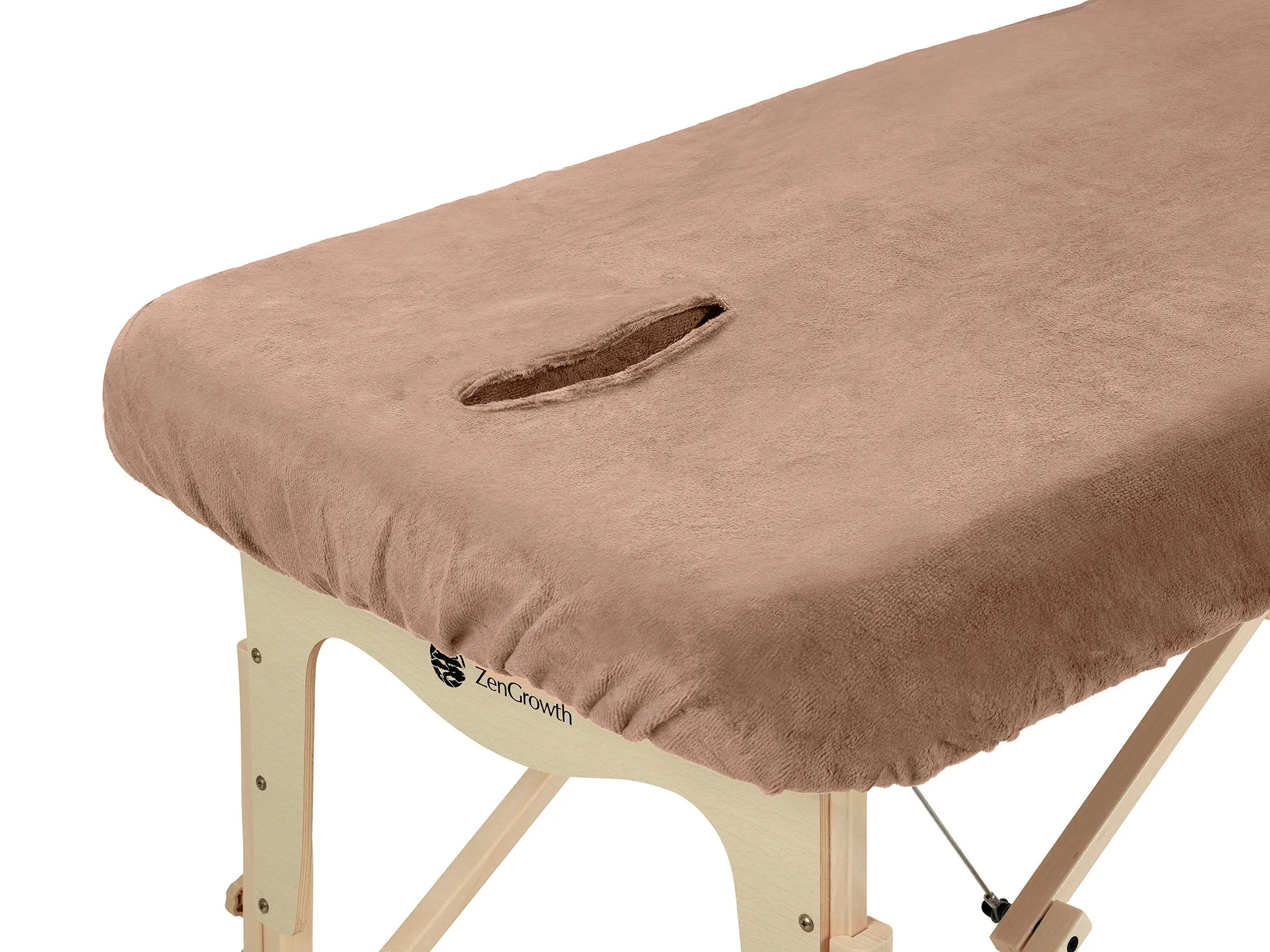 ZenGrowth Serenza housse en microfibre avec trou visage brun
