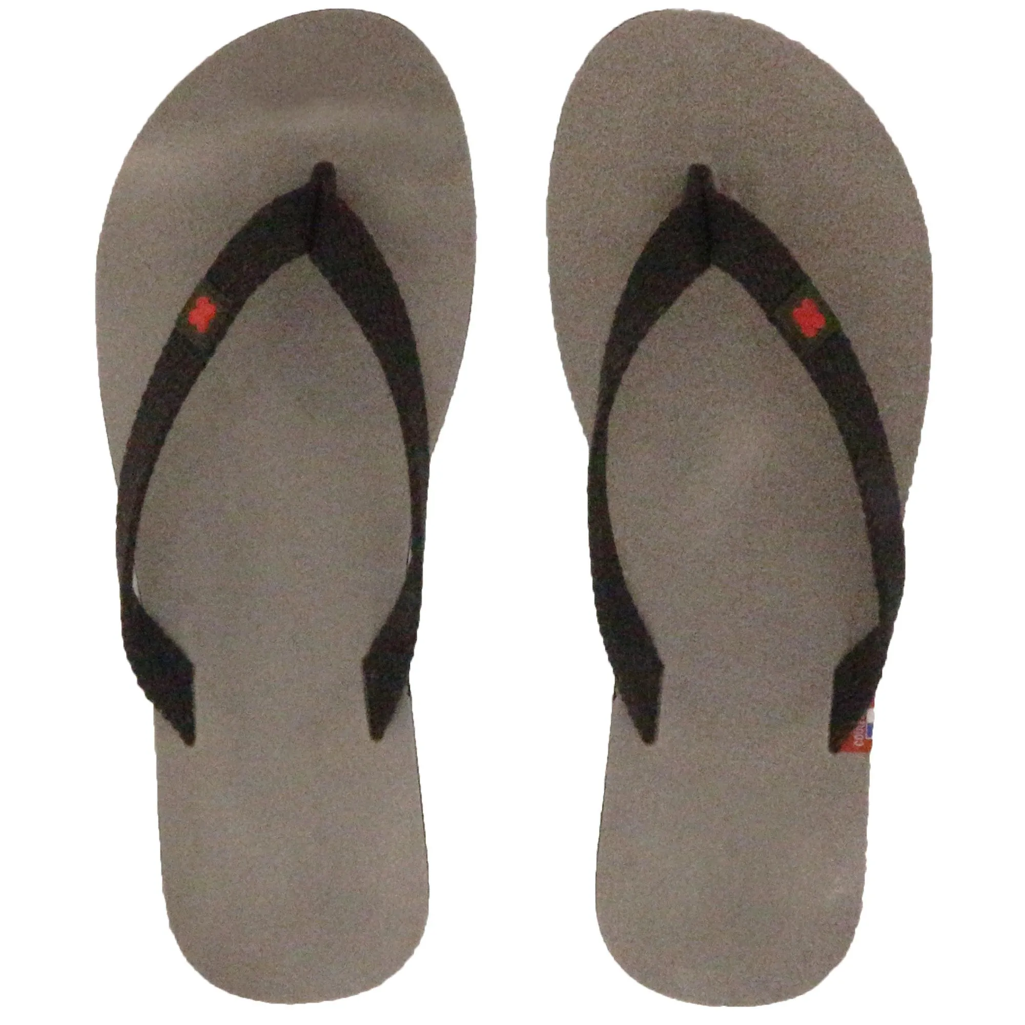 Tong en cuir velours de la collection MOOREA taille 40/41 beige Taupe