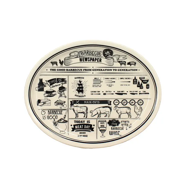 ASSIETTE À STEAK OVALE
30.5X24CM EN GRÈS