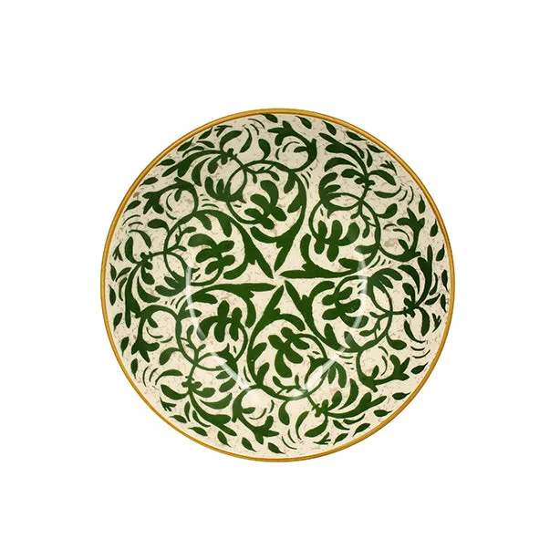 ASSIETTE CREUSE HÉRACLÉE
20CM EN GRÈS DÉCOR VERT