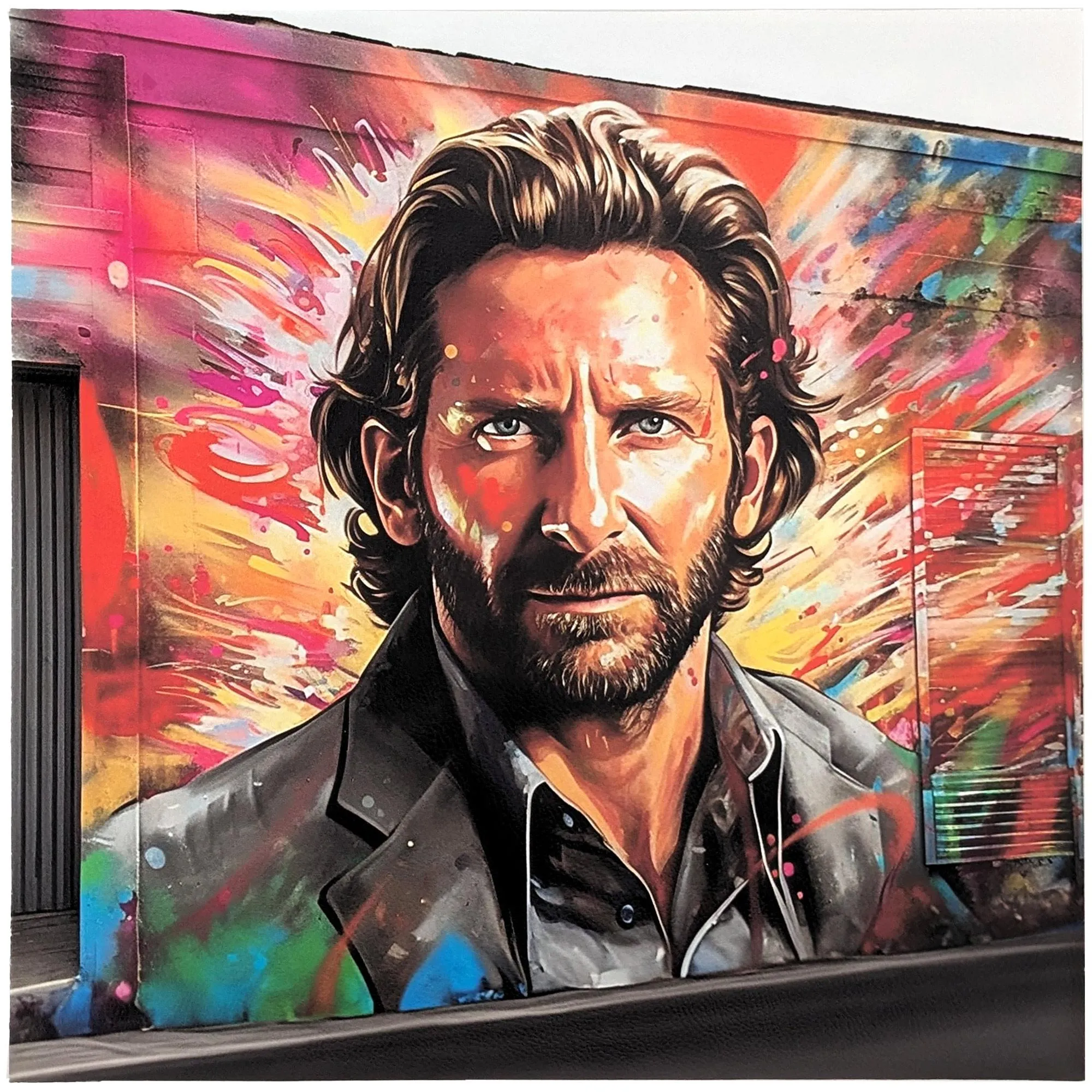 Carré de tissu similicuir 44x44 cm KARIA personnage Cooper multicolore